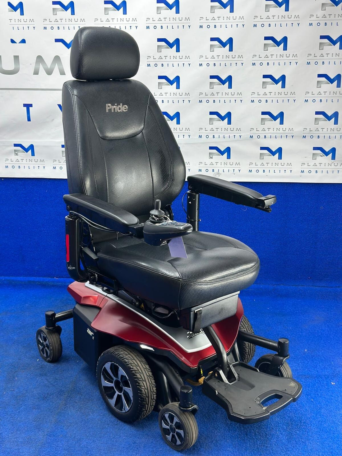 Pride Jazzy Air 2.0 Power Chair Electric Wheelchair with Electric Seat Lift 1011