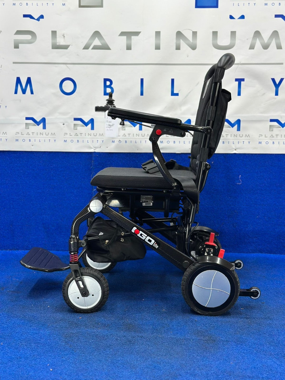 Pride I Go Lite Carbon Fibre Lightweight Portable Powerchair 18kg 4mph