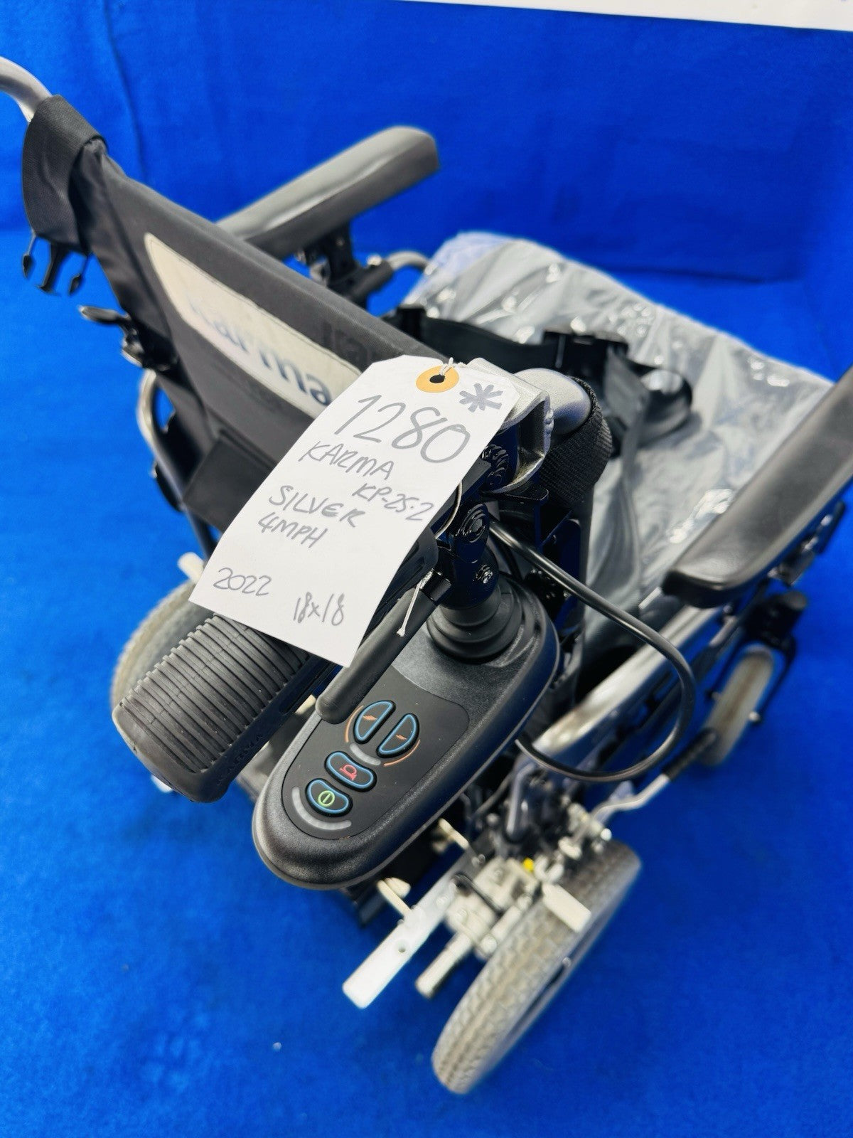 Karma Falcon KP-25 Powerchair – Attendant 4mph Lightweight Wheelchair (1280)