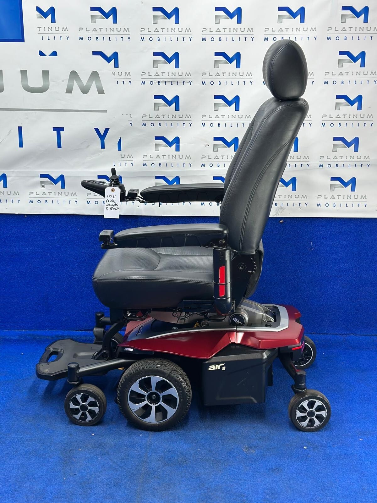 Pride Jazzy Air 2.0 Power Chair Electric Wheelchair with Electric Seat Lift 1011