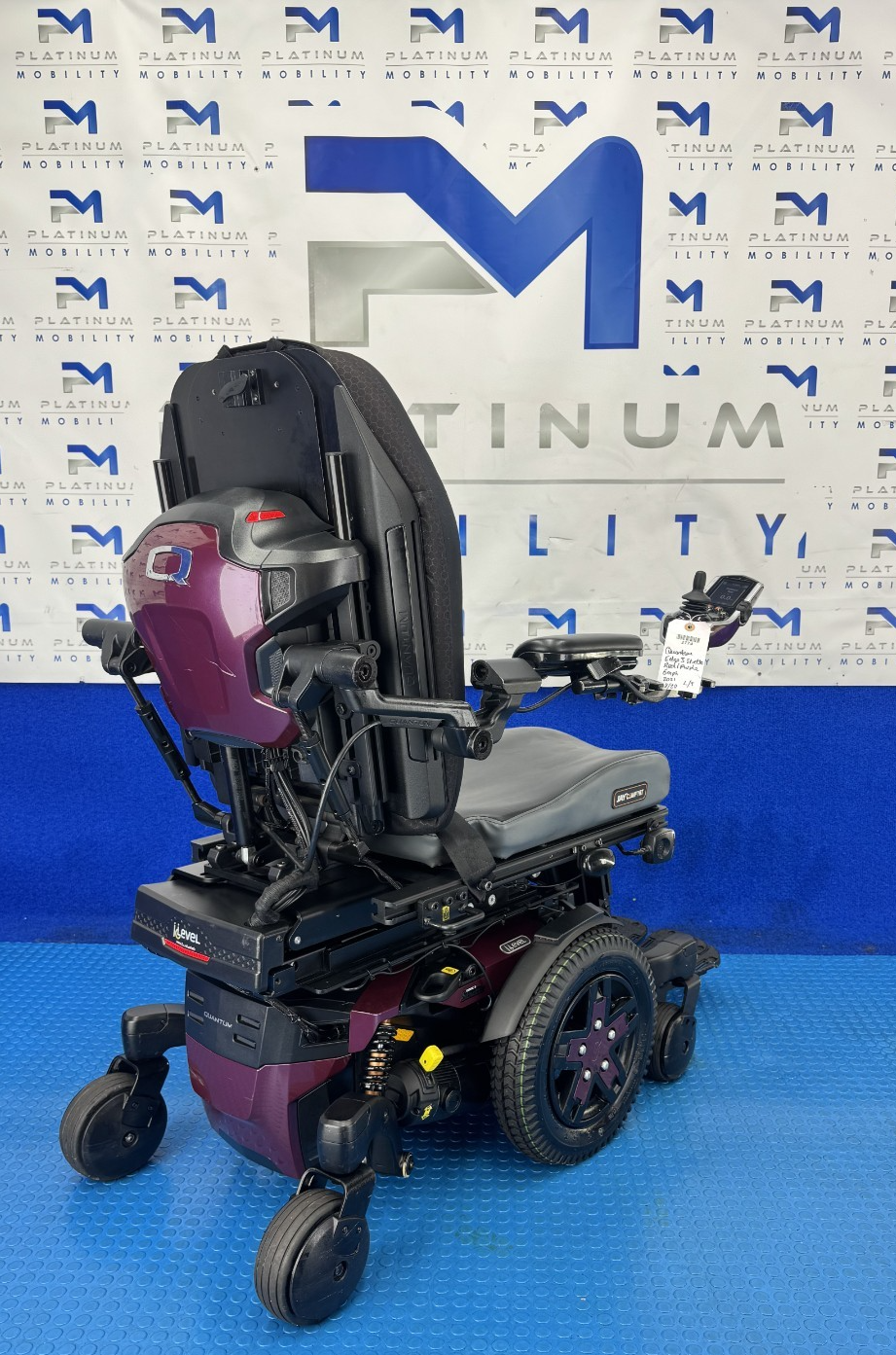 PRIDE QUANTUM EDGE 3 STRETTO 6MPH ELECTRIC POWER WHEELCHAIR POWERCHAIR 2774