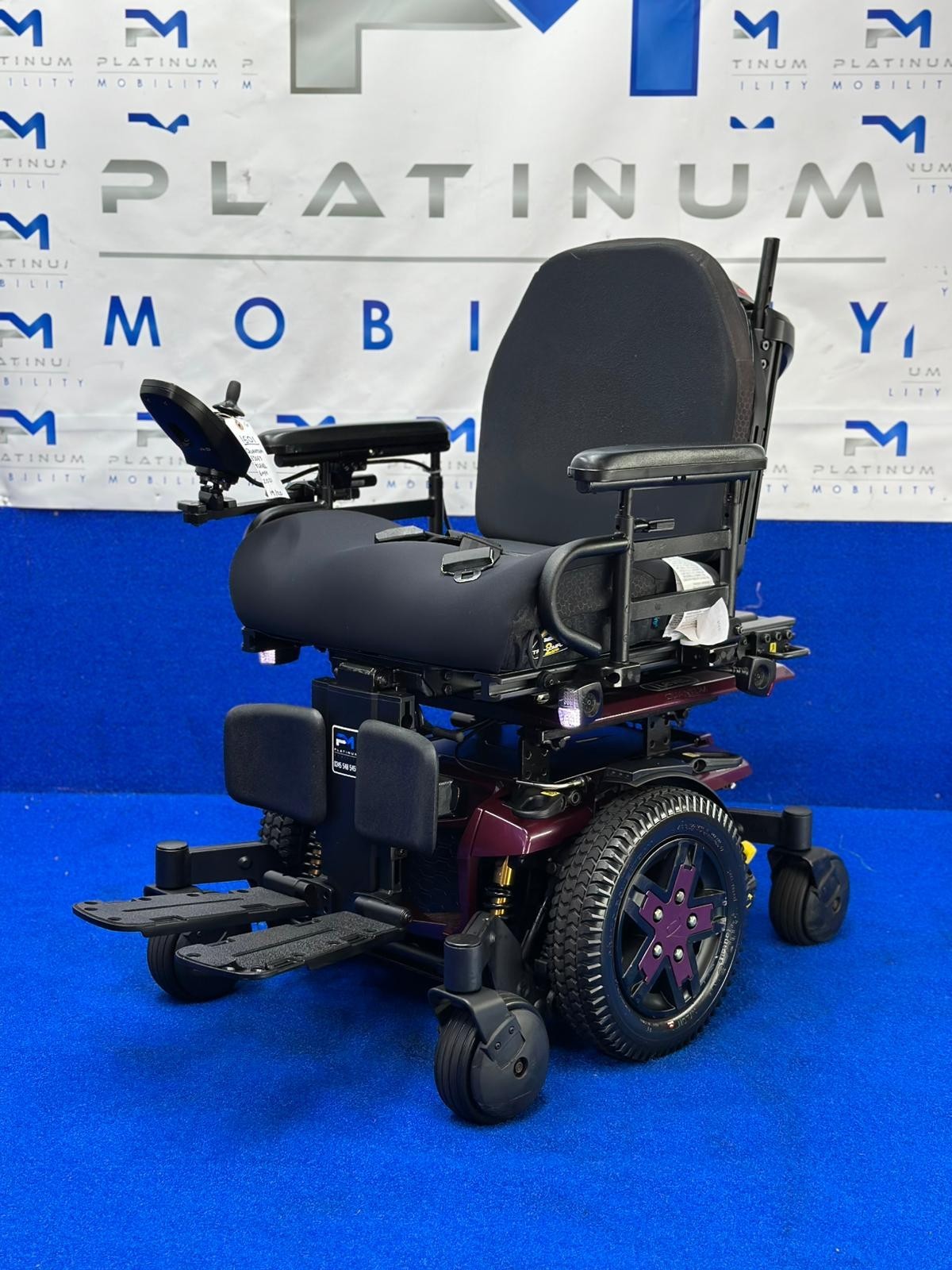 PRIDE QUANTUM EDGE 3 6 MPH ELECTRIC POWER WHEELCHAIR POWERCHAIR 1601