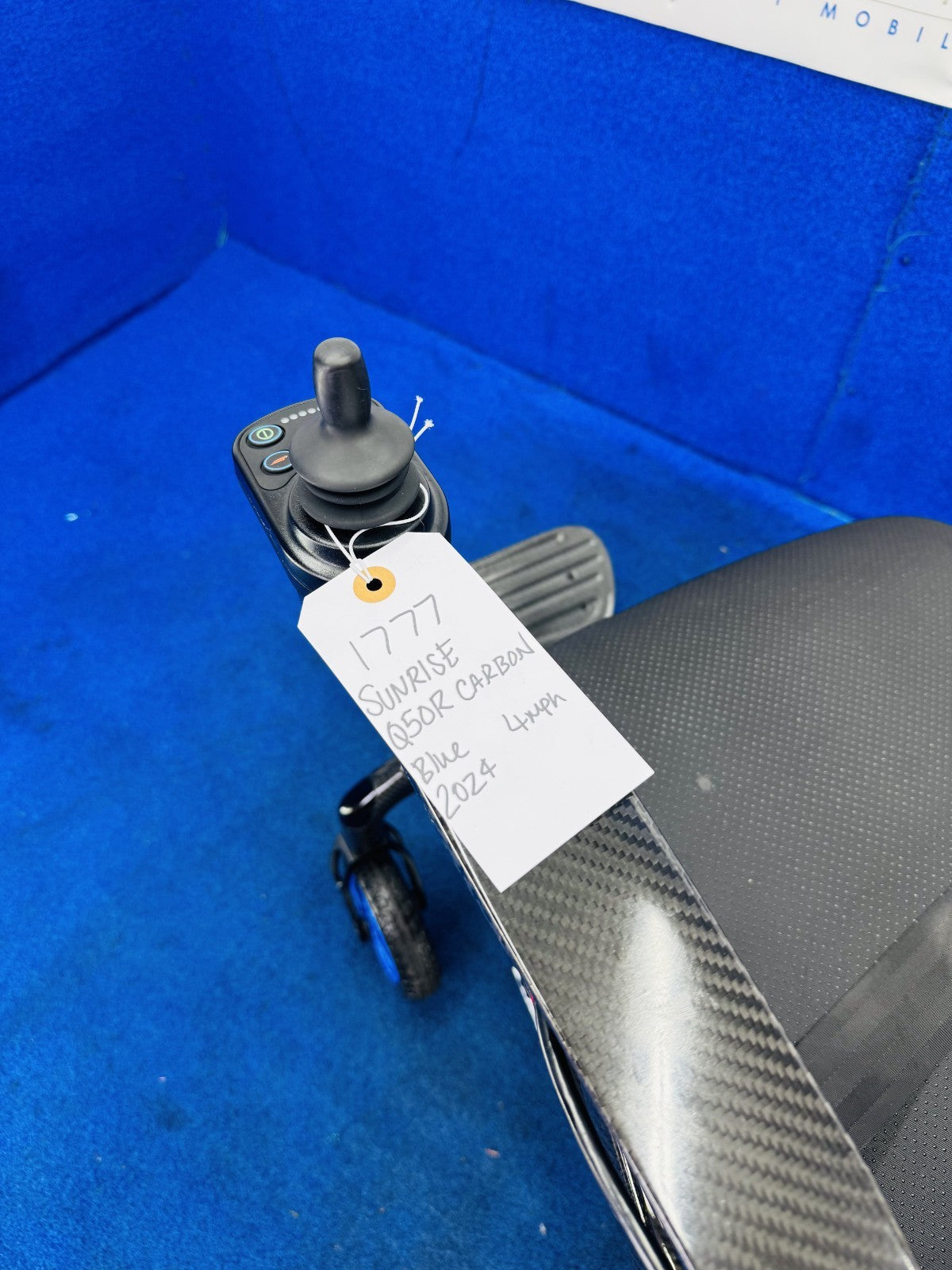 Sunrise QUICKIE Q50R CARBON FIBRE ELECTRIC POWERCHAIR FOLDING 4MPH 1777