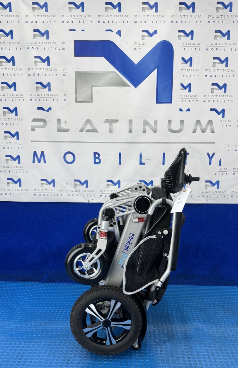 Mobility Plus Ultra-Light Folding Wheelchair 4Mph Lithium Battery Air Tyres 2512