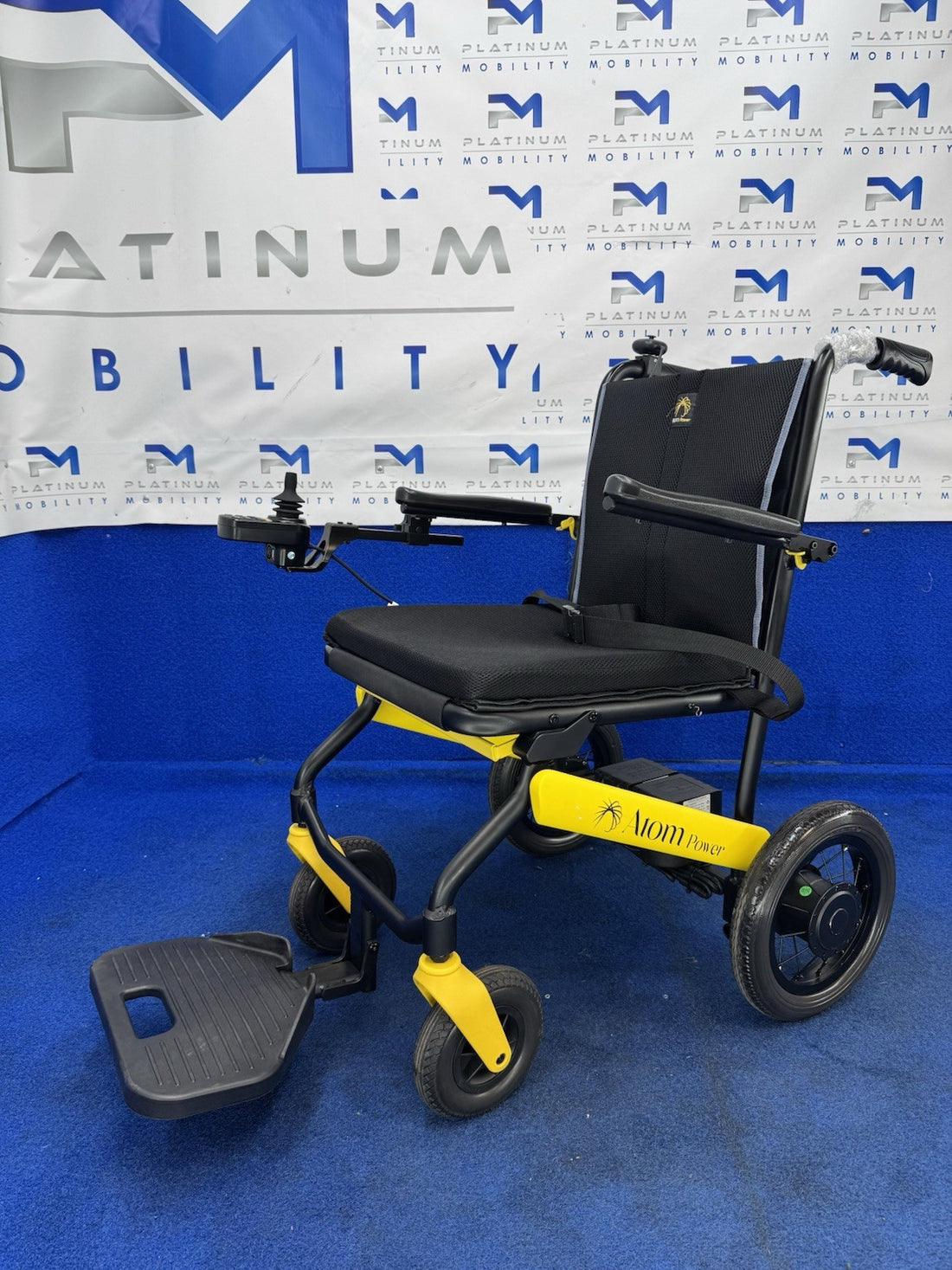Atom Powerchair ATTENDENT Lightweight Lithium Folding Electric Wheelchair 13.2kg