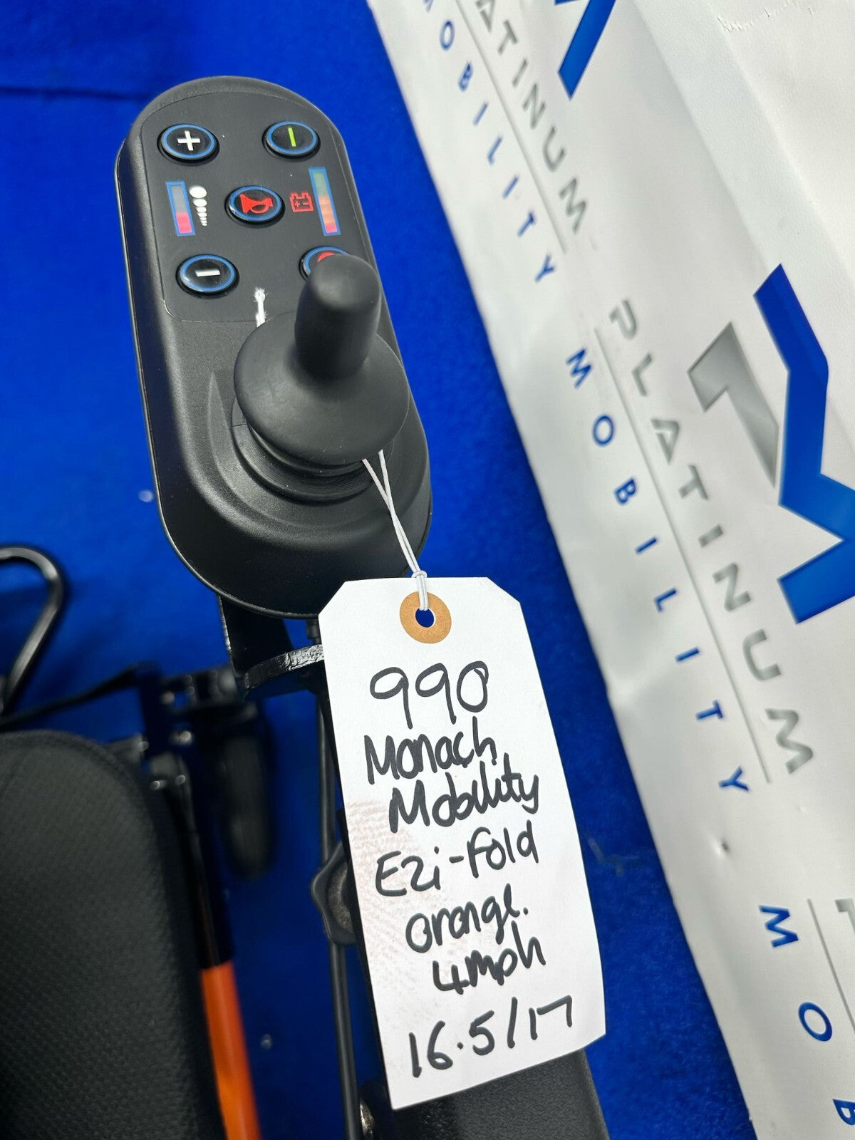 2024 Monarch MM Ezi-Fold 4MPH Folding Lightweight Lithium Portable Powerchair