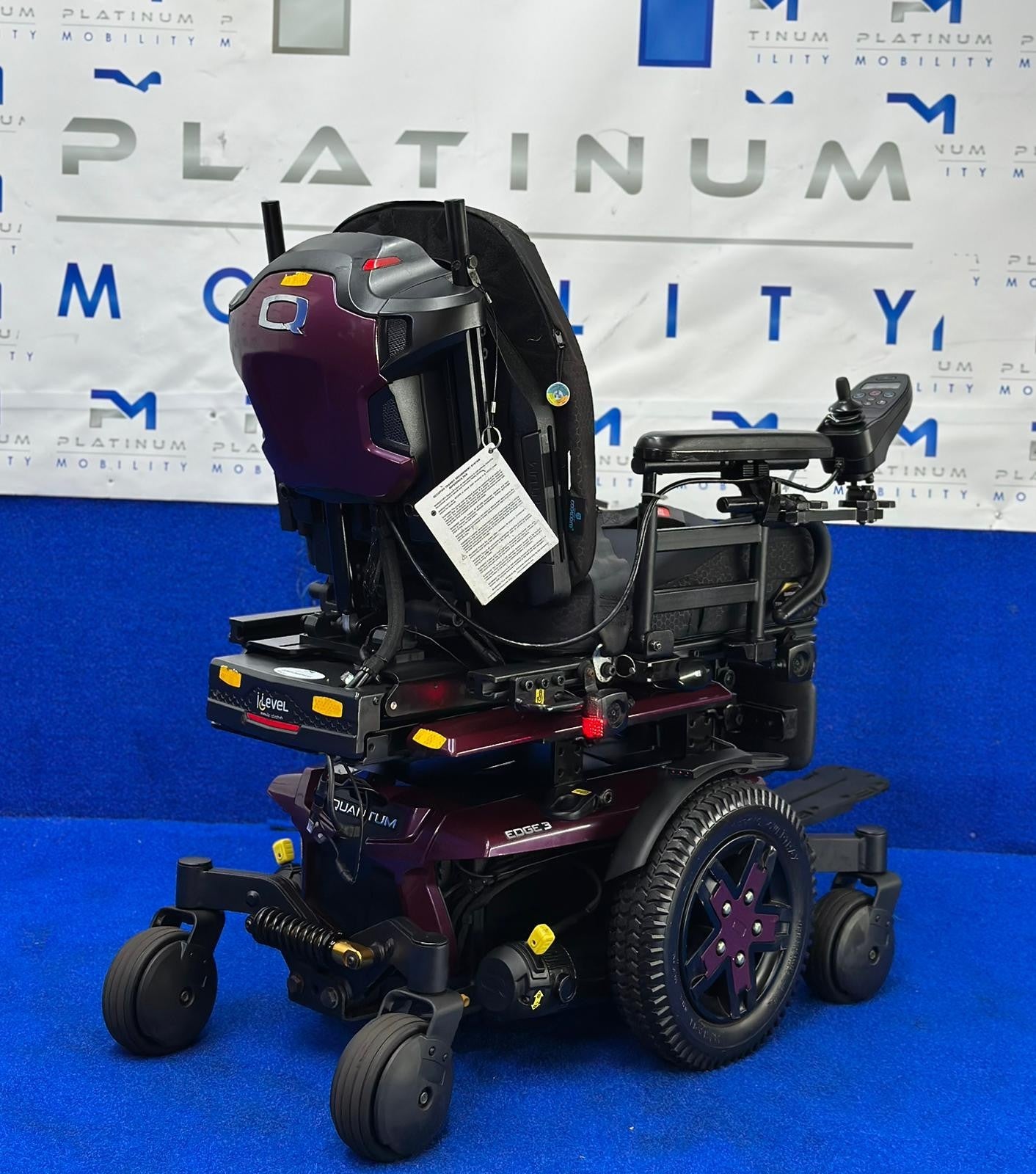 PRIDE QUANTUM EDGE 3 6 MPH ELECTRIC POWER WHEELCHAIR POWERCHAIR 1601