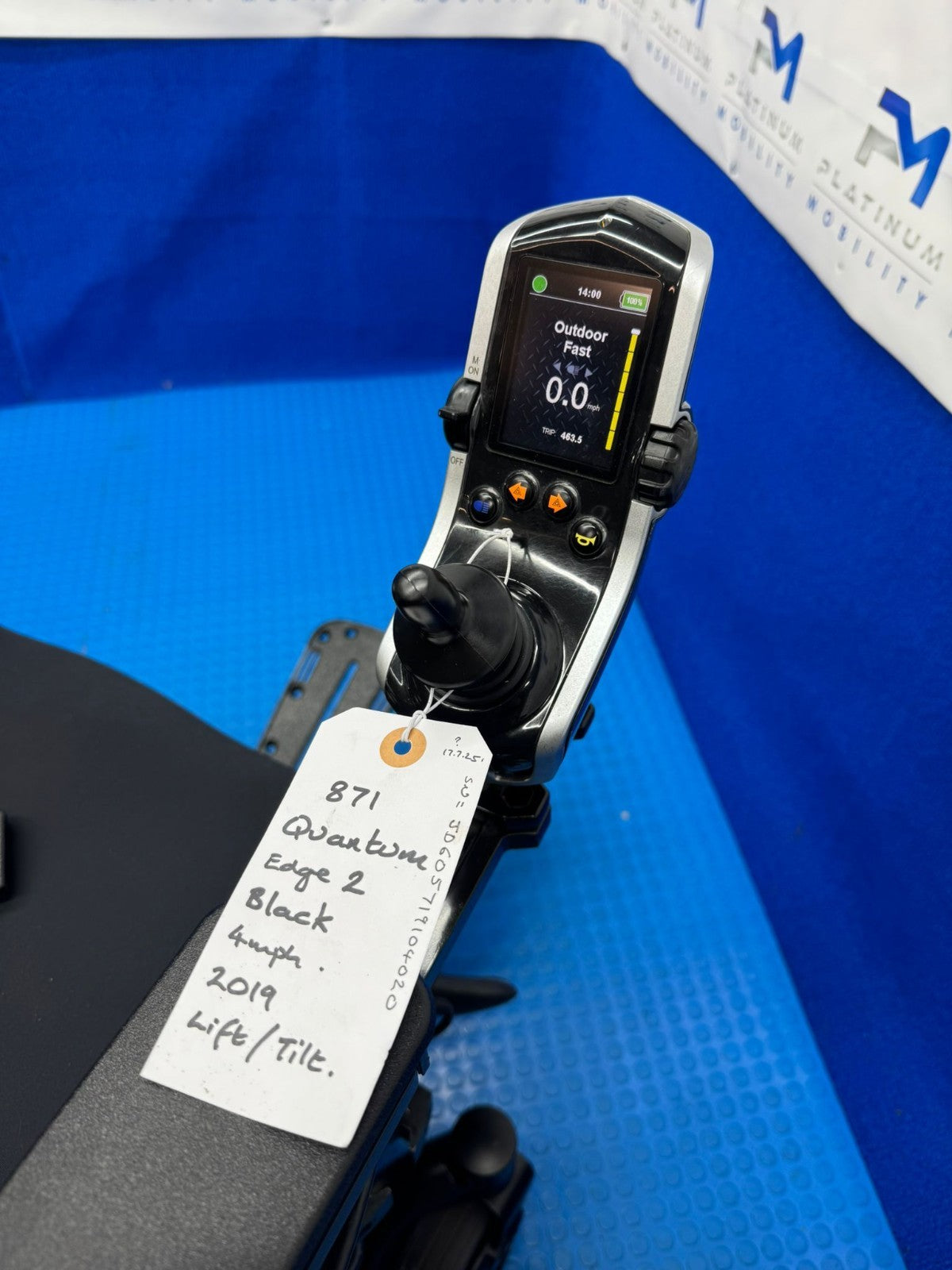 PRIDE QUANTUM Q6 EDGE Z 2.0 i-LEVEL 6 MPH ELECTRIC MOBILITY POWERCHAIR 871