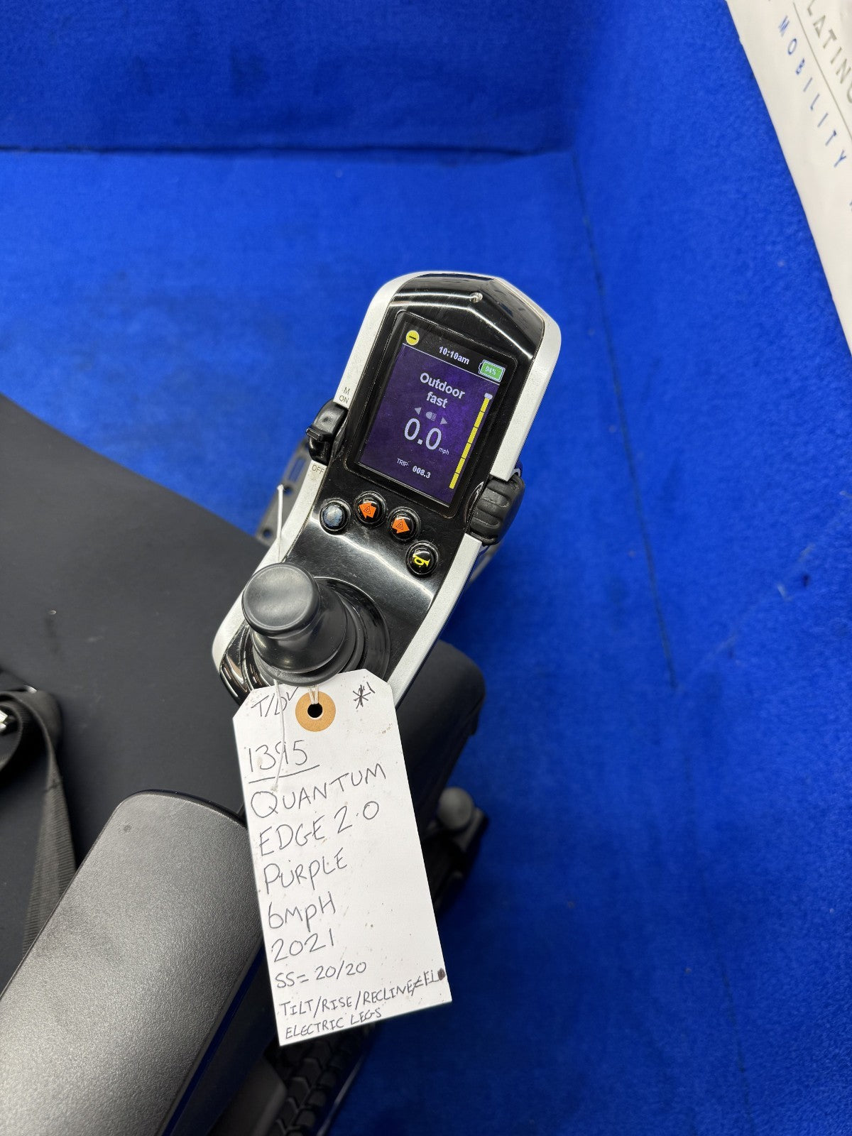 PRIDE QUANTUM Q6 EDGE 2.0 i-LEVEL 6 MPH ELECTRIC MOBILITY POWERCHAIR 1395