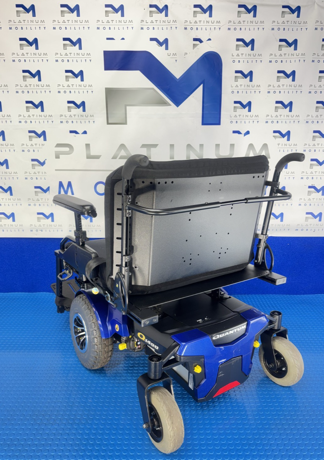 Quantum q1450 Powerchair - FWD 4mph New Batteries Solid Tyres No VAT 2465