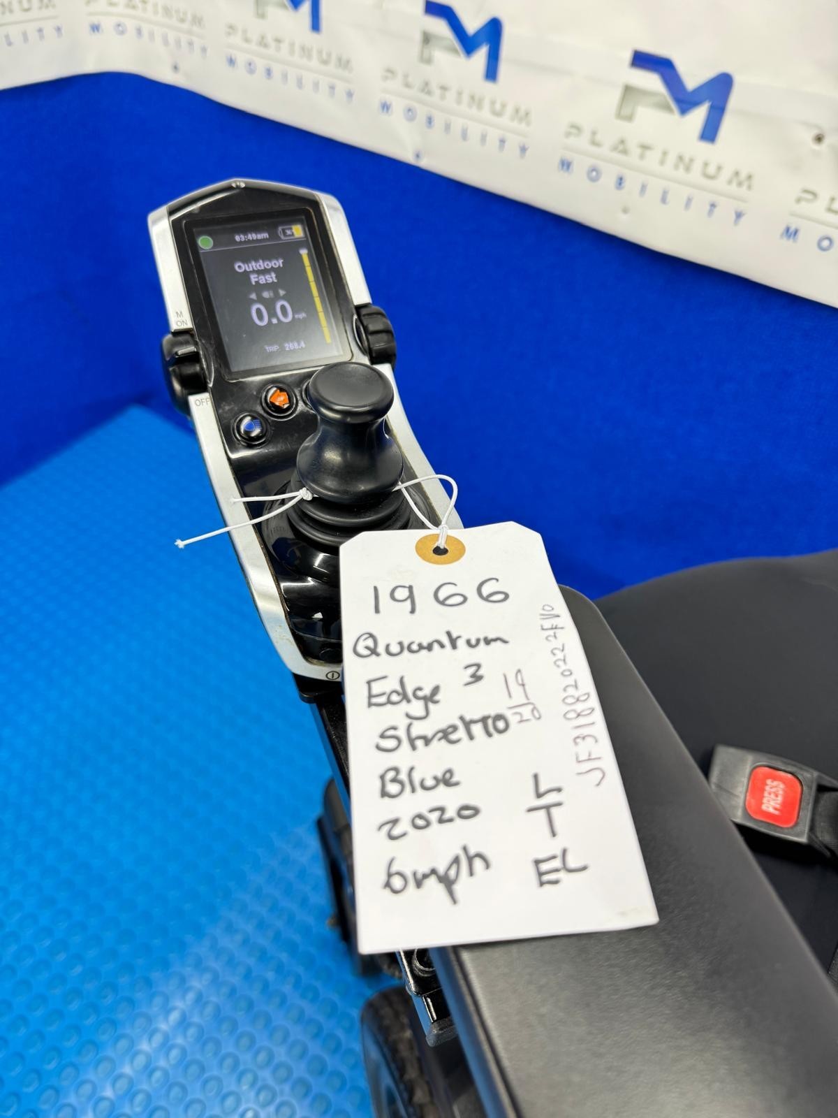 PRIDE QUANTUM EDGE 3 STRETTO 6MPH ELECTRIC POWER WHEELCHAIR POWERCHAIR 1966