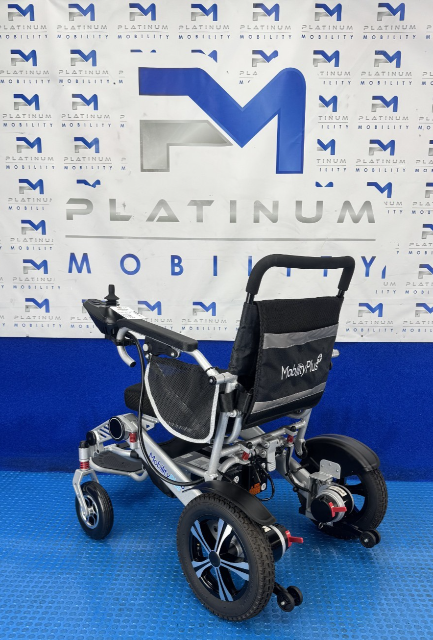 Mobility Plus Ultra-Light Folding Wheelchair 4Mph Lithium Battery Air Tyres 2512