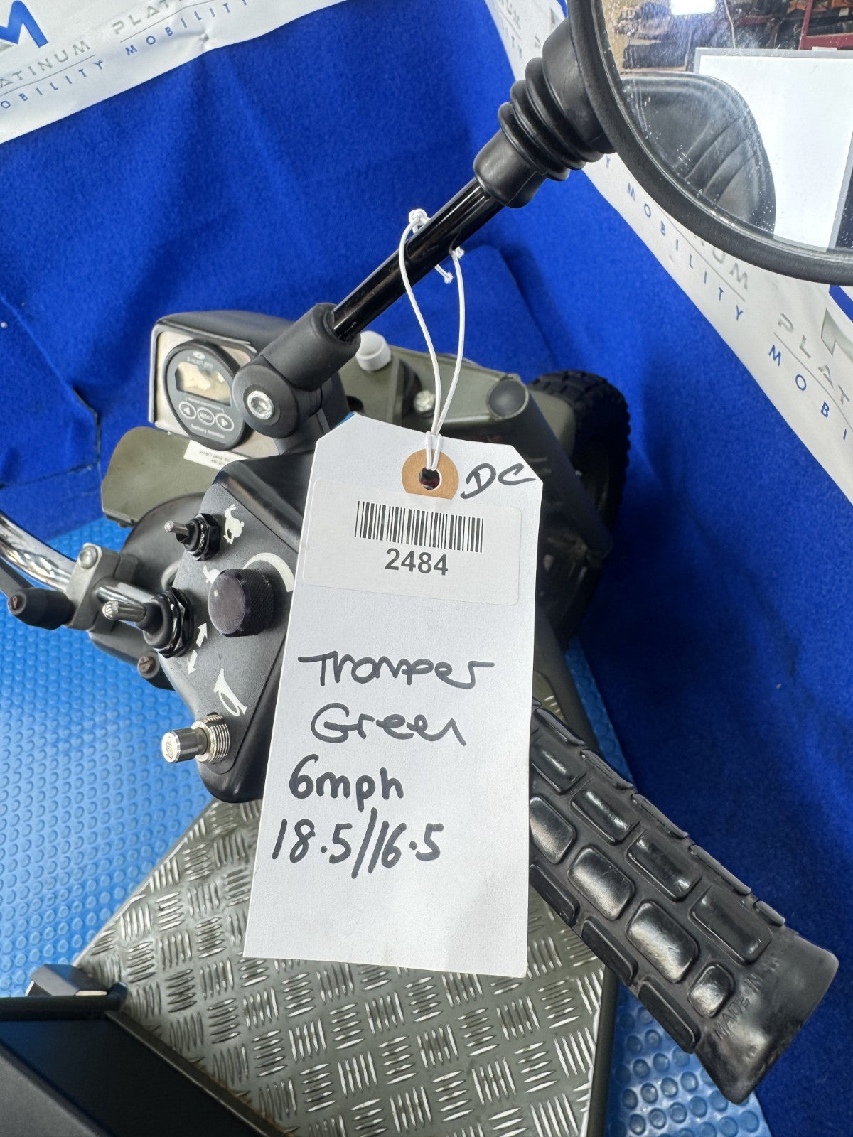 Beamer Tramper 3 Wheeler 8MPH Class 3, All Terrain Mobility Scooter 2484