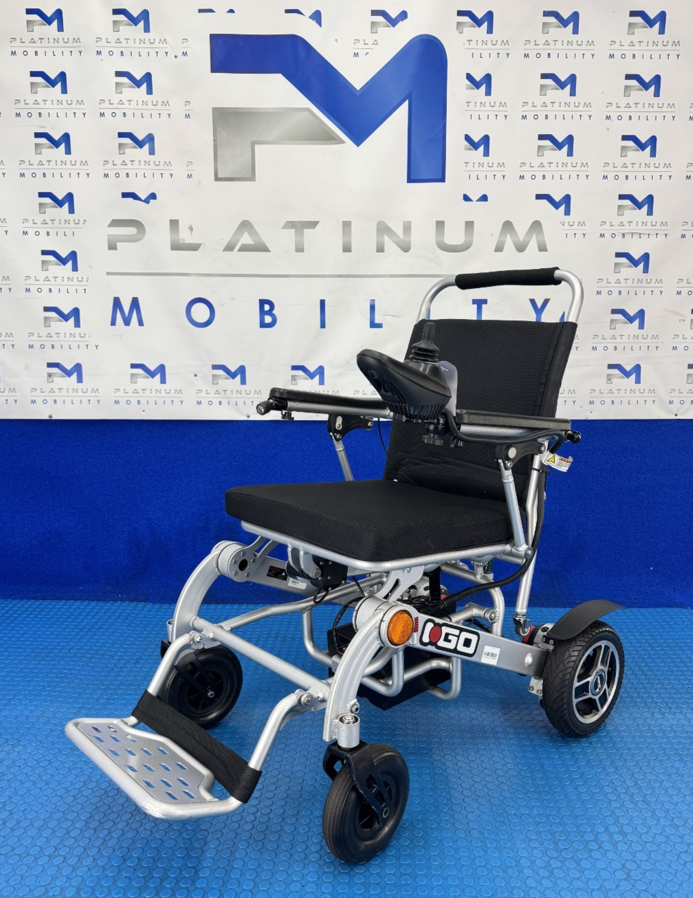 Pride iGo Plus Folding Powerchair 4Mph – Lightweight Electric Wheelchair 2228