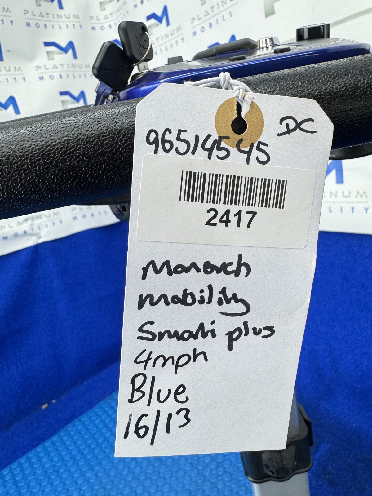 Monarch Mini Smarti Plus Folding Mobility Scooter Lithium Battery 4mph 2417
