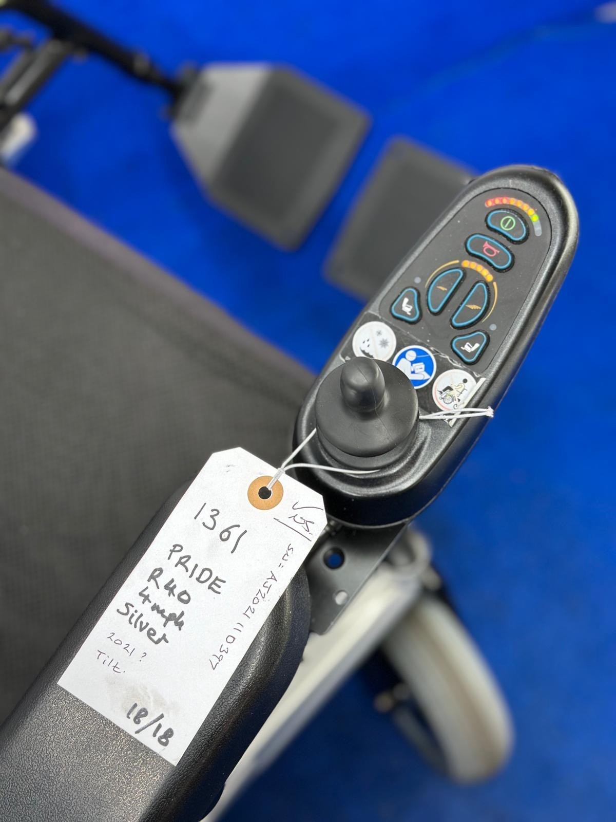 Pride Fusion Powerchair 4mph Electric Wheelchair with Seat Tilt Mobility Scooter