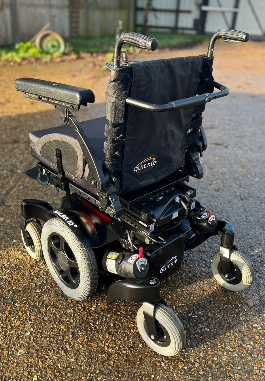 QUICKIE SALSA M2 ELECTRIC MOBILITY WHEELCHAIR POWERCHAIR SCOOTER CHAIR TILT
