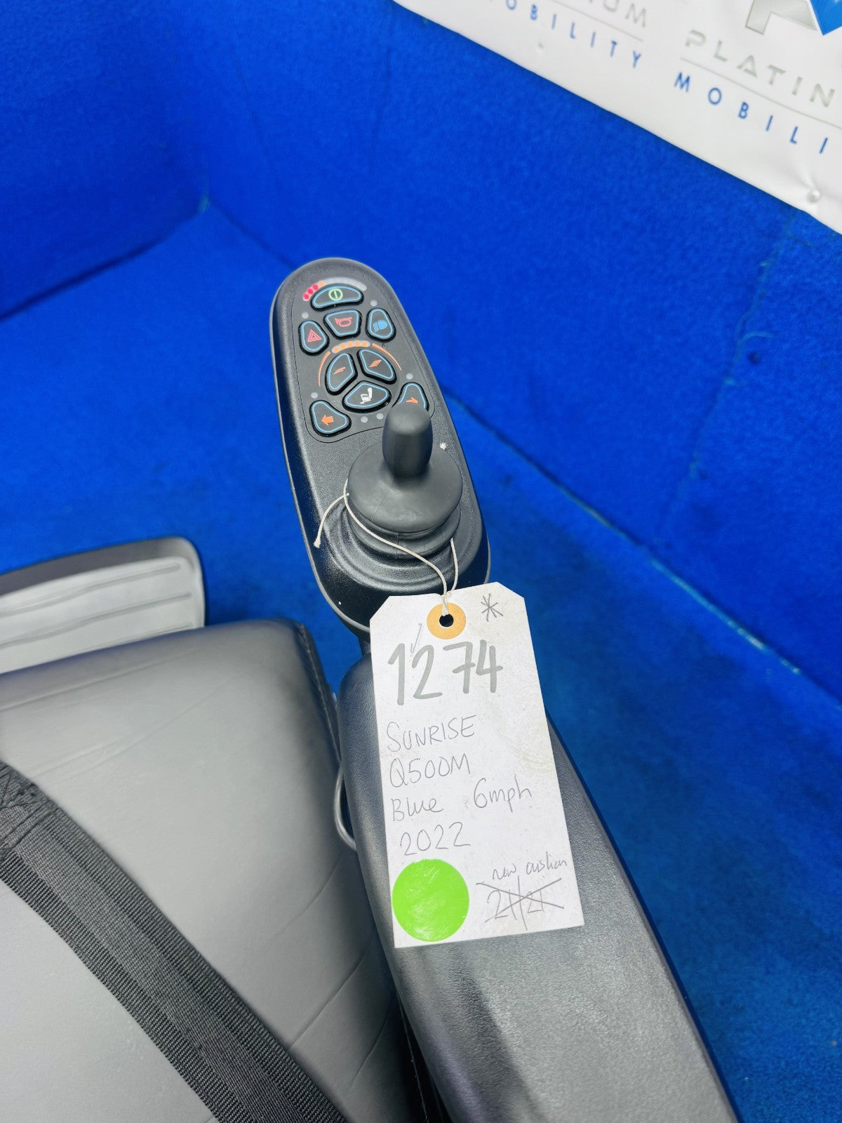 SUNRISE QUICKIE Q500M 6 MPH ELECTRIC MOBILITY POWERCHAIR WHEELCHAIR CHAIR 1274