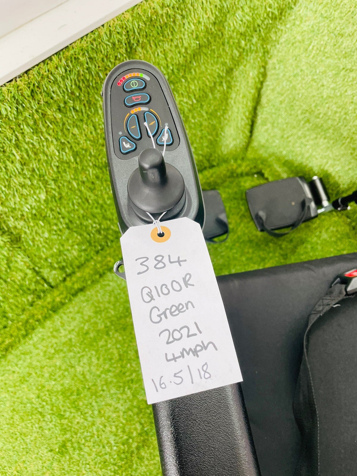 SUNRISE Quickie Q100R 4 MPH Compact Mobility Electric Wheelchair Powerchair