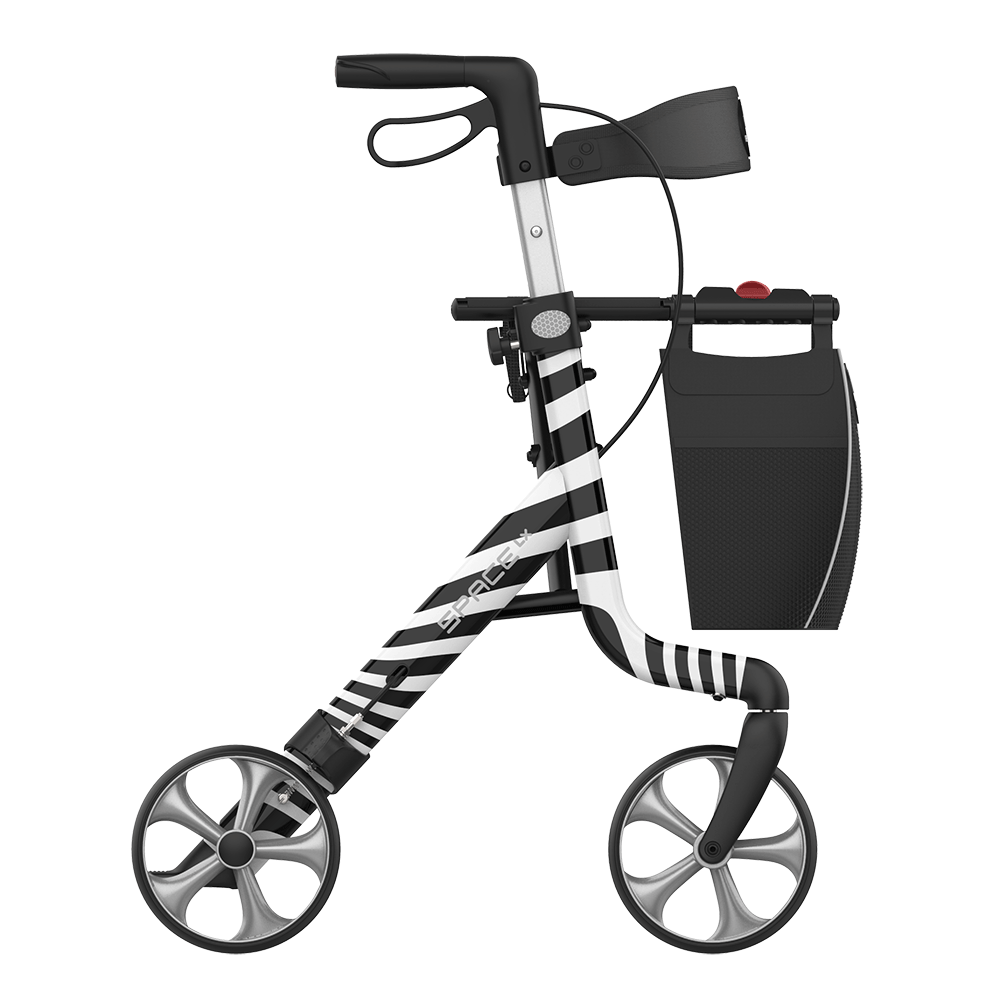 Rehasense Space LX Rollator ZEBRA Lightweight Folding Walker BRAND NEW