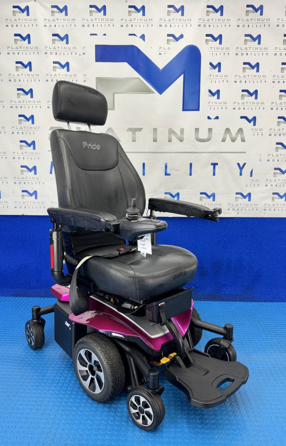 Pride Jazzy Air 2.0 Power Chair Electric Wheelchair with Electric Seat Lift 2863