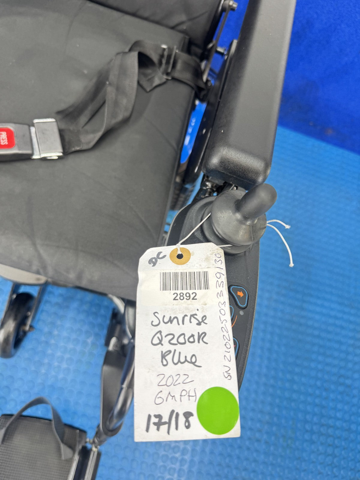SUNRISE Q200R RWD 6MPH ELECTRIC WHEELCHAIR MOBILITY SCOOTER POWERCHAIR 2892