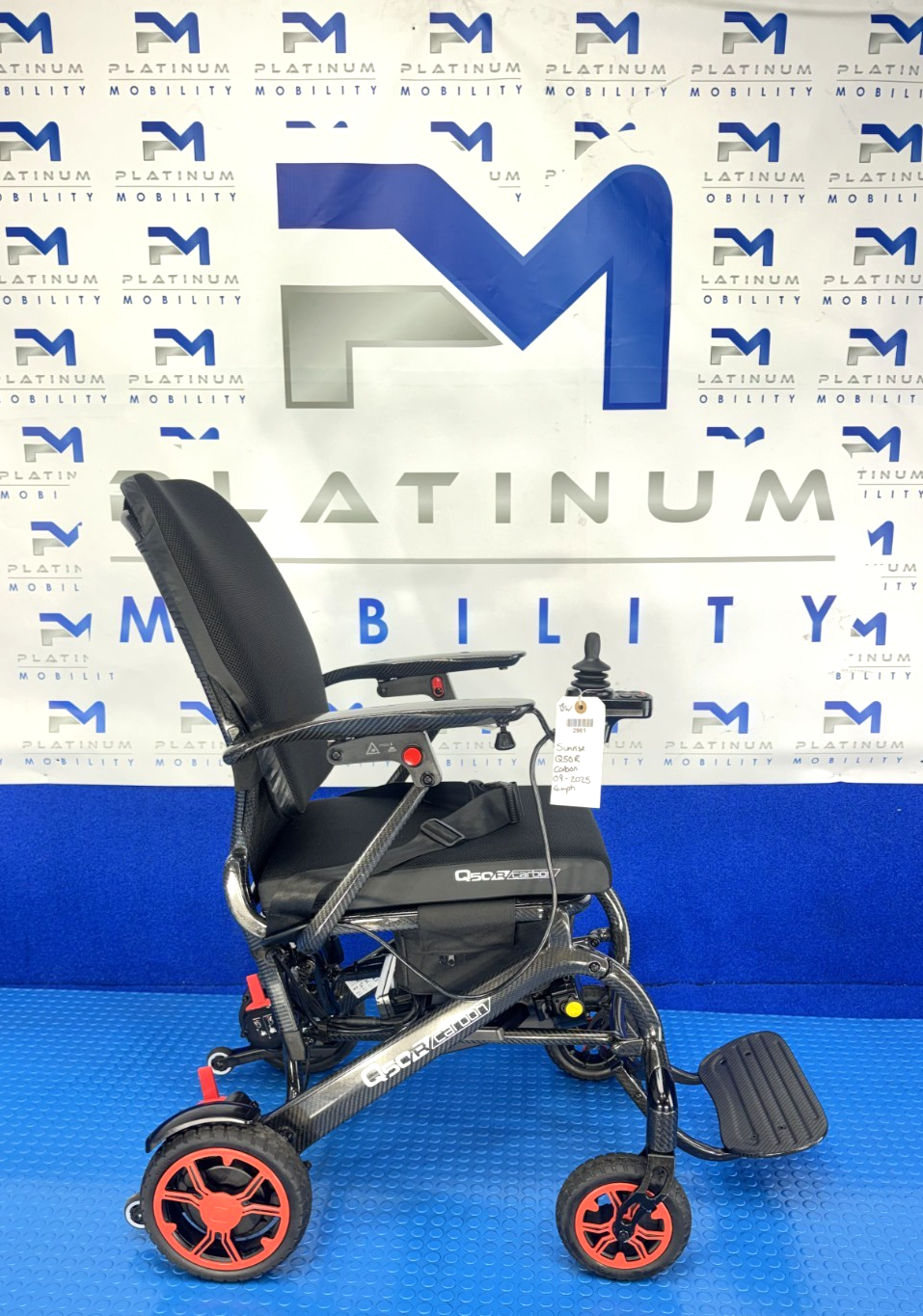 Sunrise Quickie Q50R 14KG Carbon Fibre Electric Wheelchair Powerchair 4MPH 2981