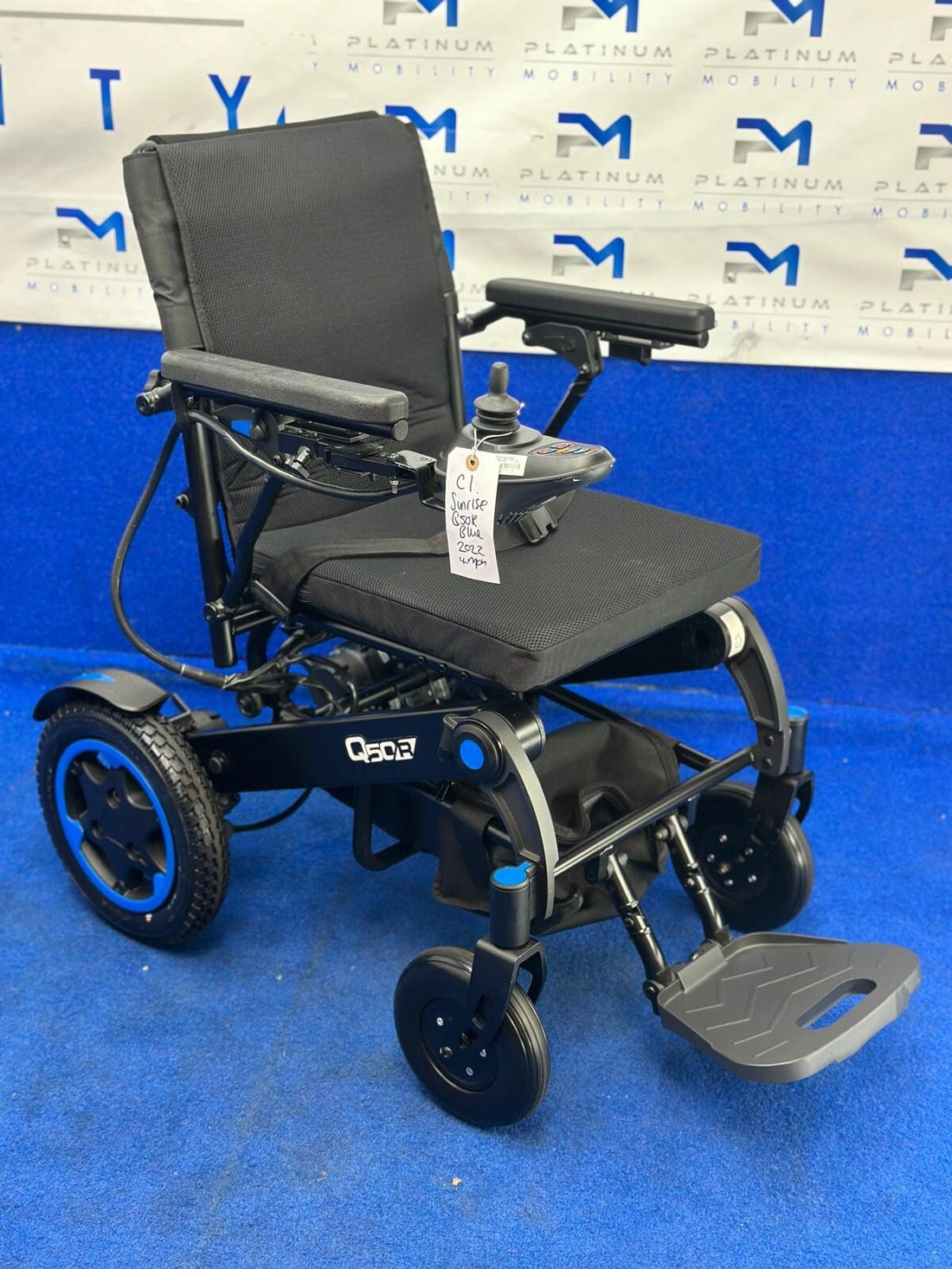 2022 QUICKIE SUNRISE Q50 FOLDING 4MPH FOLDING ELECTRIC WHEELCHAIR POWERCHAIR C1