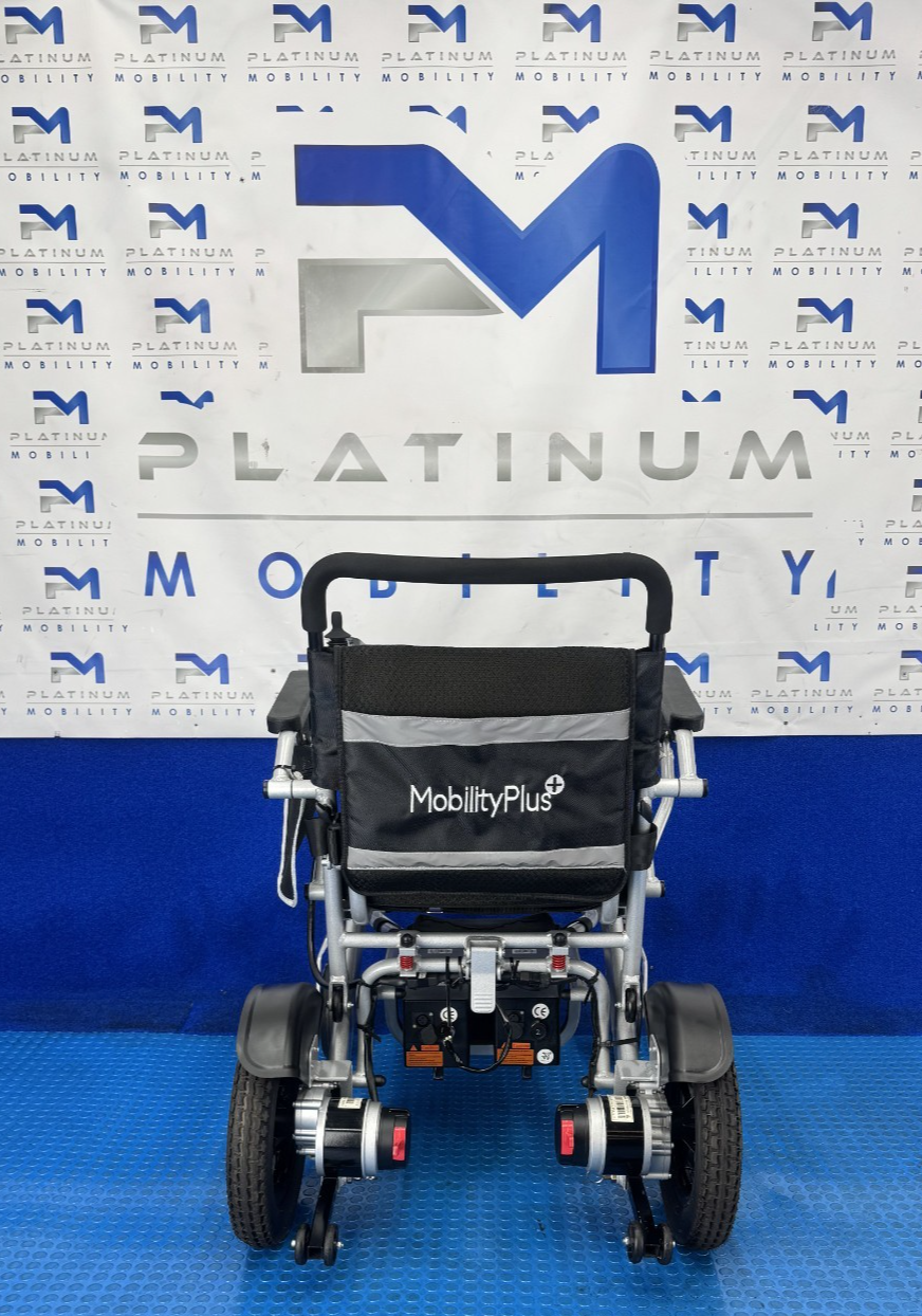 Mobility Plus Ultra-Light Folding Wheelchair 4Mph Lithium Battery Air Tyres 2512