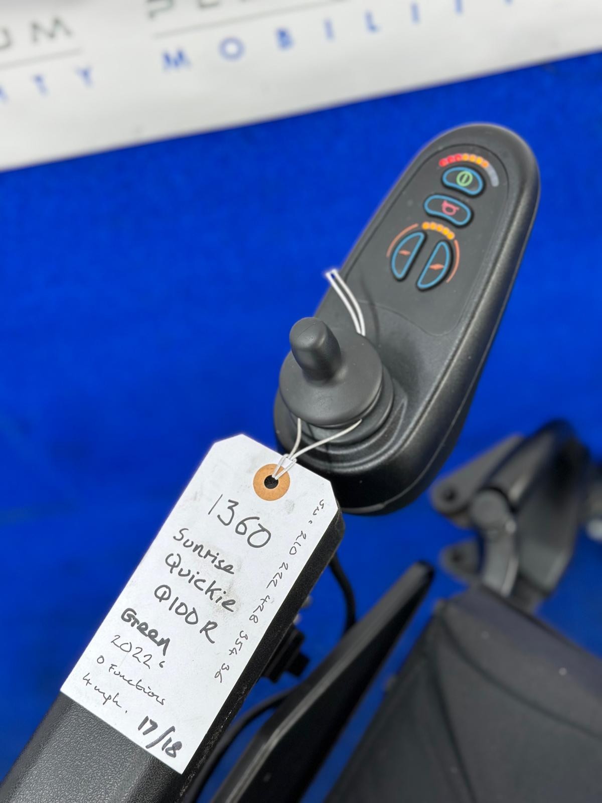 2022 Quickie Q100R Powerchair – 4mph Small Electric Wheelchair (1360)