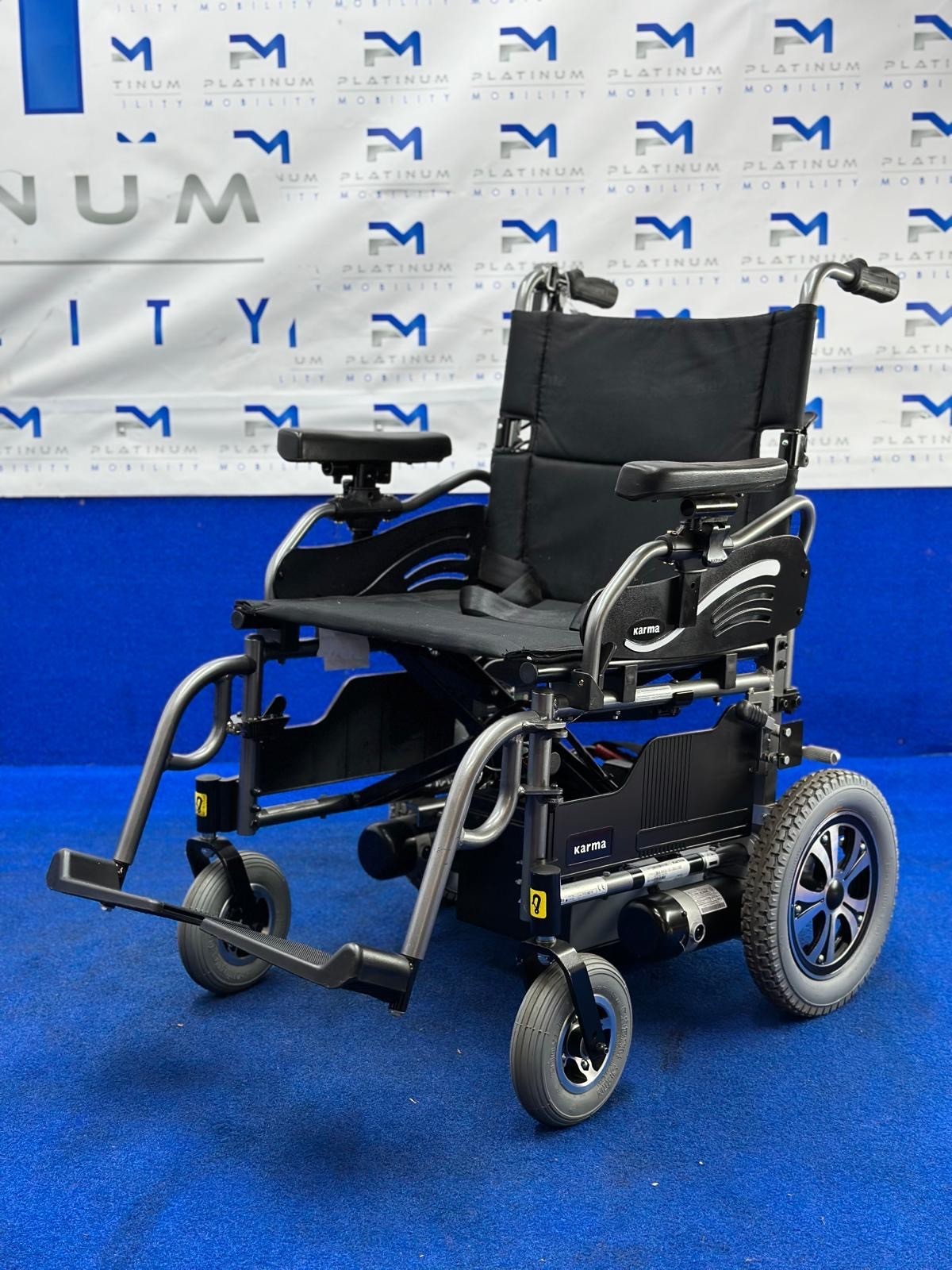 Karma Falcon KP-25 Powerchair – Attendant 4mph Lightweight Wheelchair (1286)