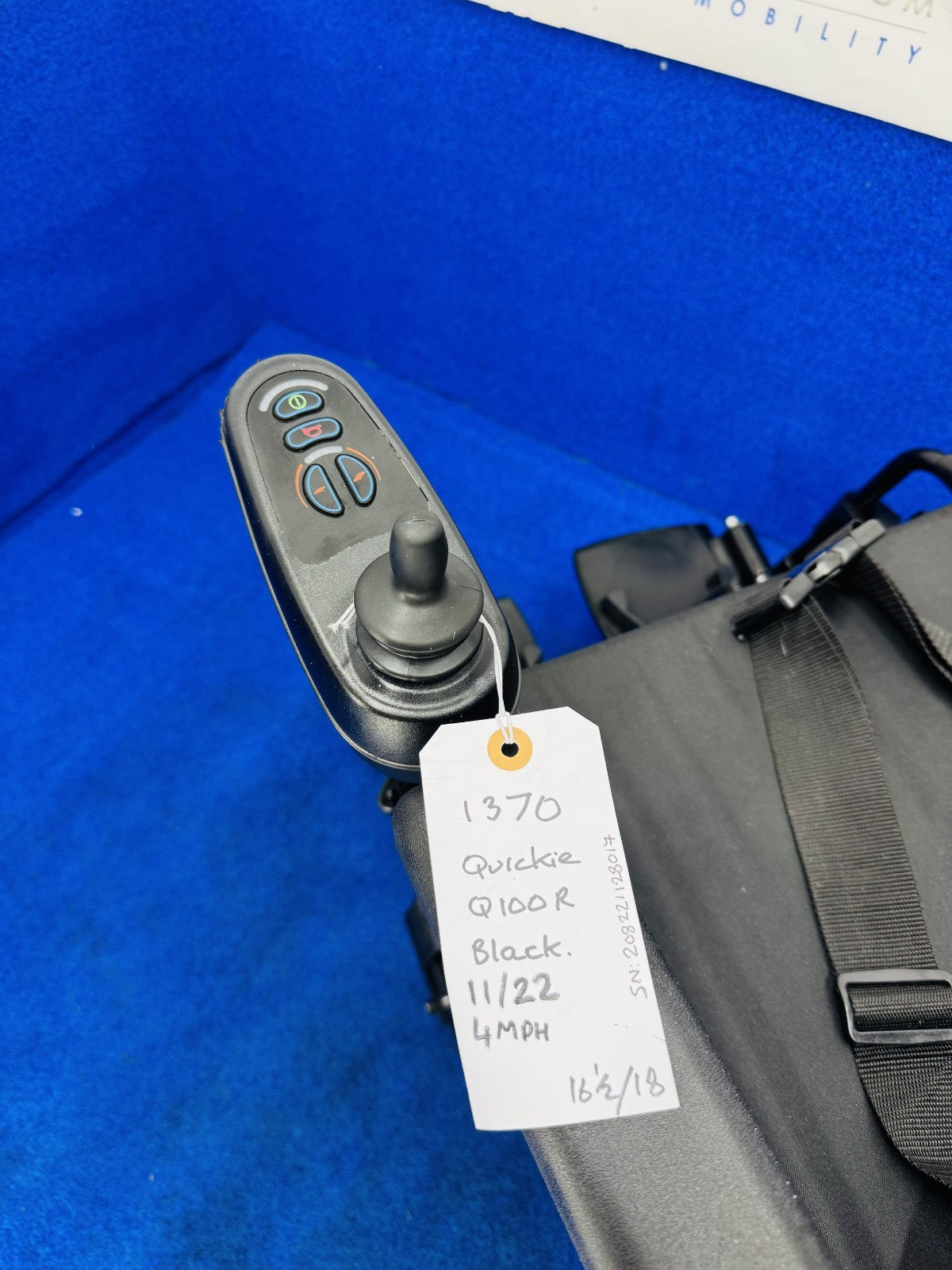 SUNRISE Quickie Q100R 4 MPH Compact Mobility Electric Wheelchair Powerchair 1370