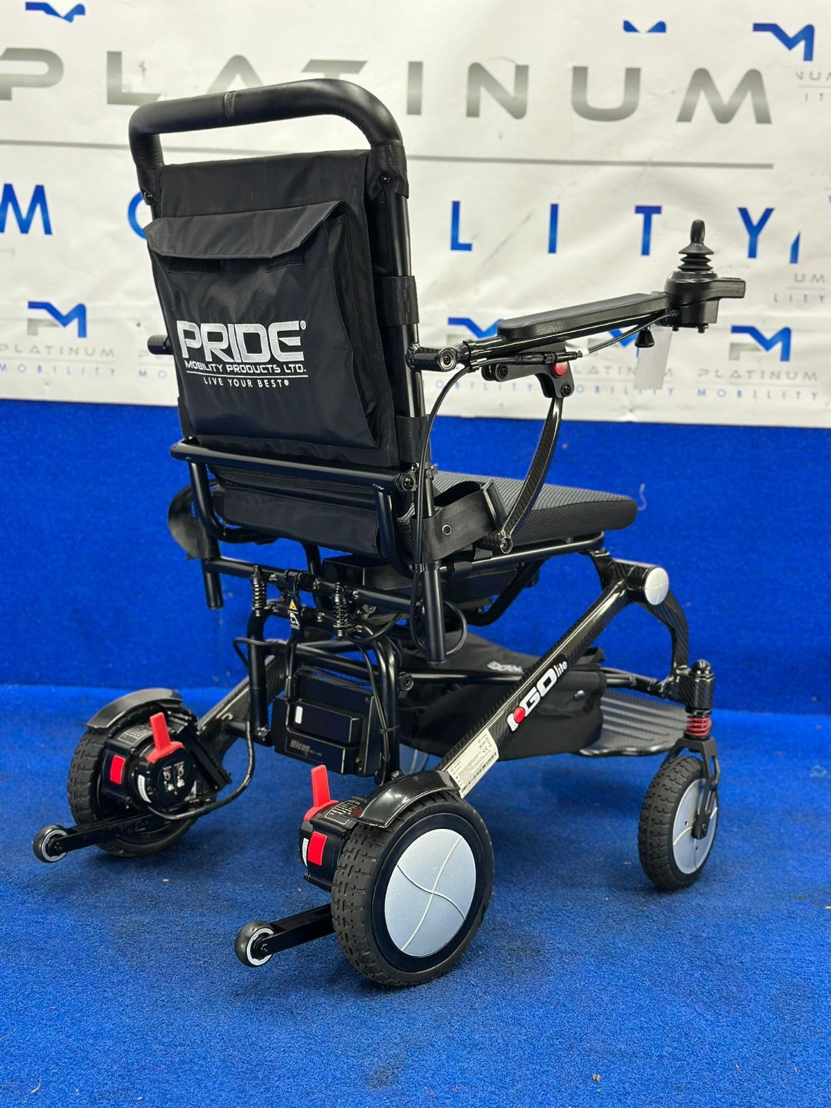 Pride I Go Lite Carbon Fibre Lightweight Portable Powerchair 18kg 4mph