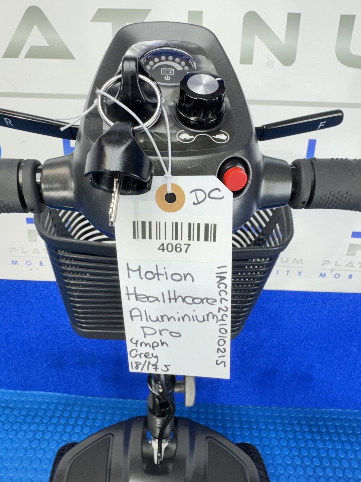 Motion Healthcare Aluminium Pro Lithium Battery Solid Tyres 4mph 4067