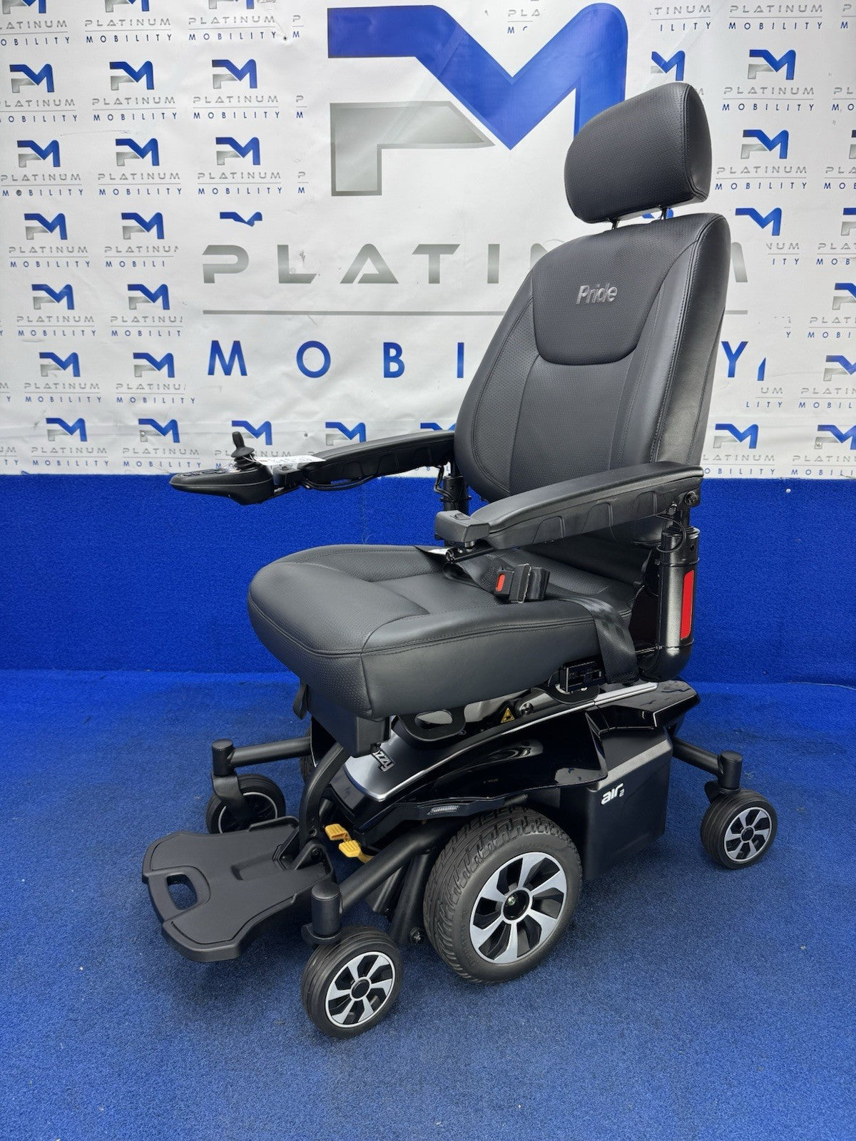 Pride Jazzy Air 2.0 Power Chair Electric Wheelchair with Electric Seat Lift 1011