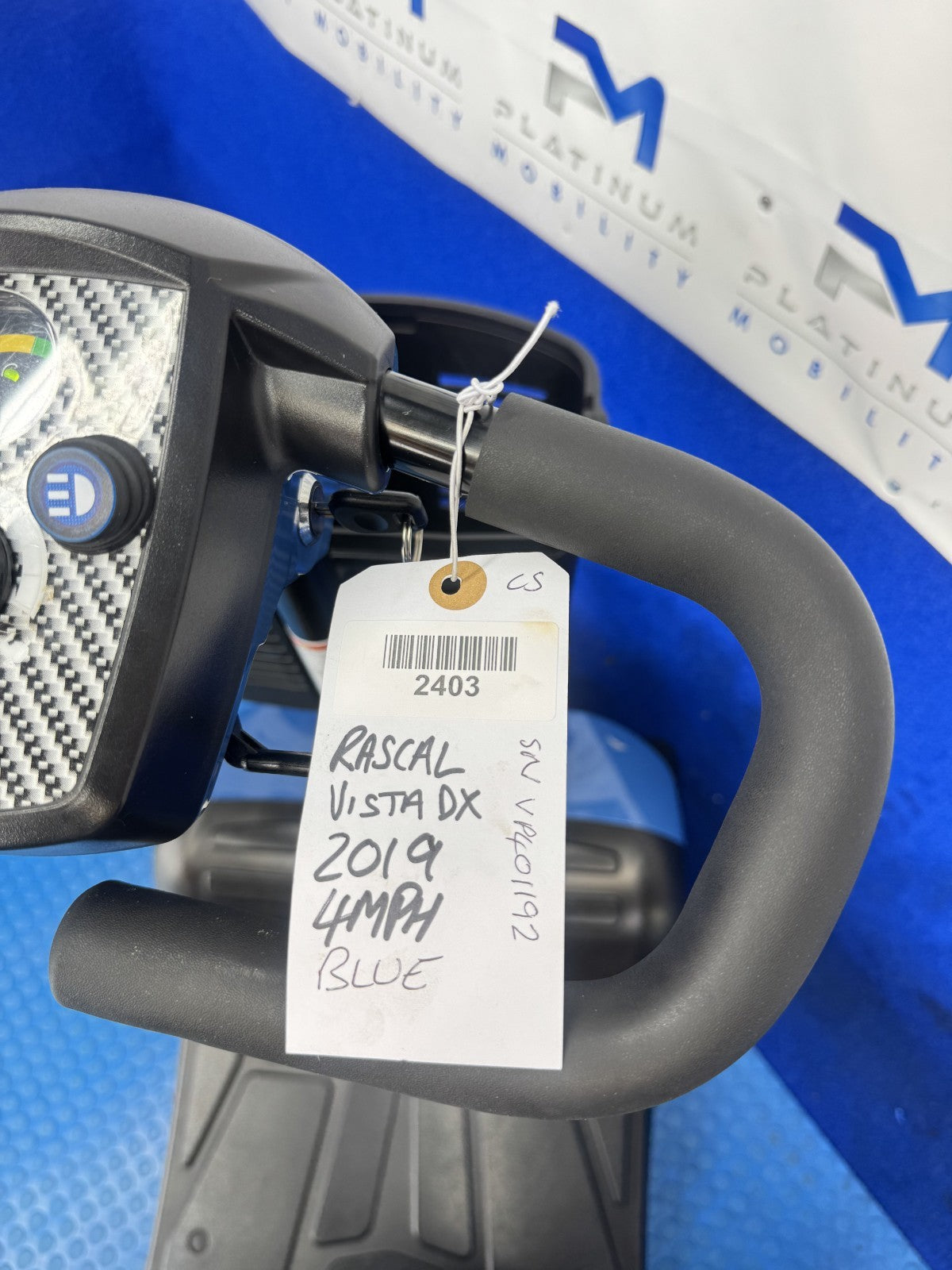 Rascal Vista DX Mobility Scooter New Batteries Solid Tyres 2403