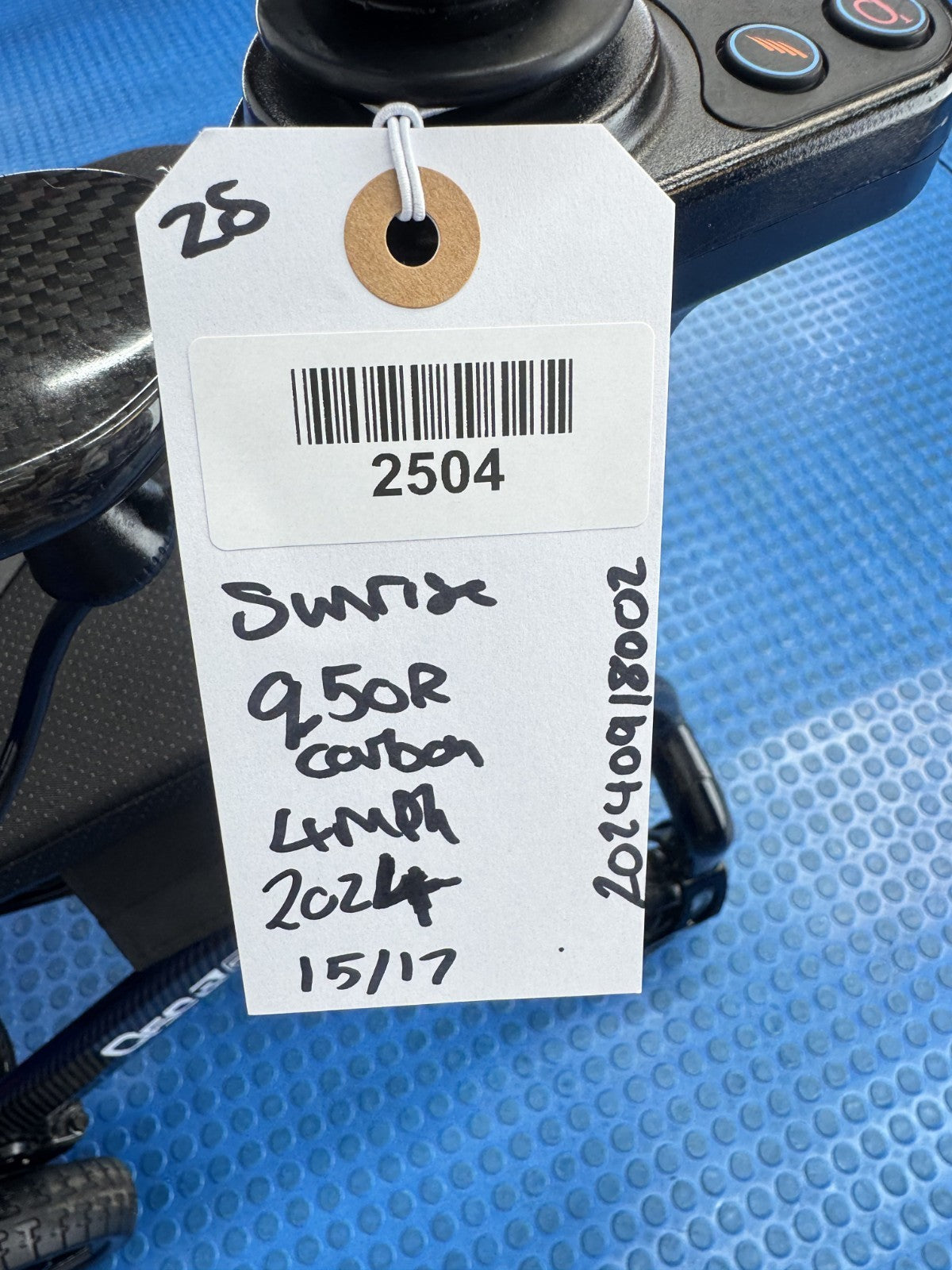 Sunrise Quickie Q50R 14KG Carbon Fibre Electric Wheelchair Powerchair 4MPH 2504