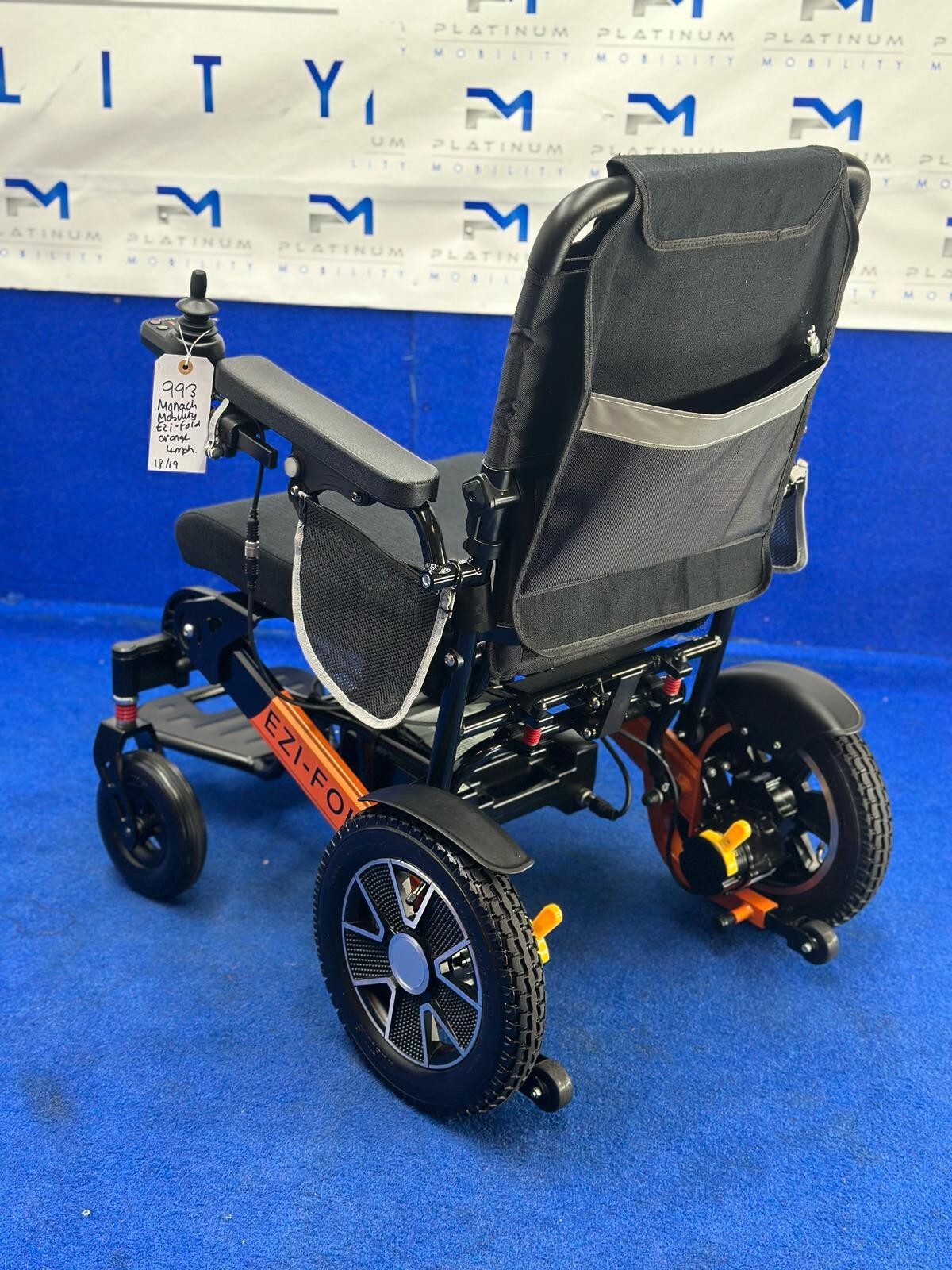 Monach Ezi-FOLD PRO 4 MPH FOLDING ELECTRIC WHEELCHAIR POWERCHAIR REMOTE CONTROL