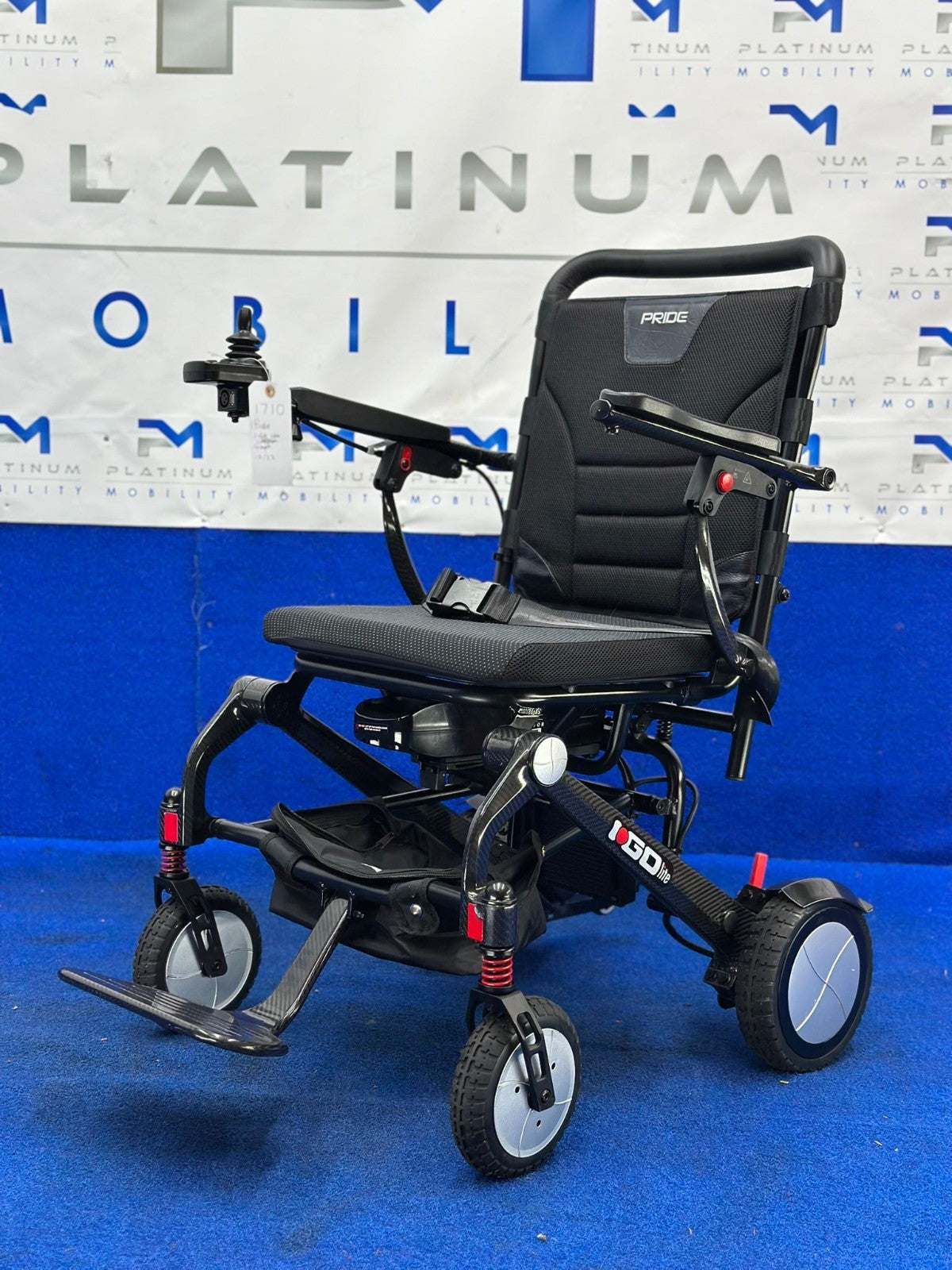 Pride I Go Lite Carbon Fibre Lightweight Portable Powerchair 18kg 4mph