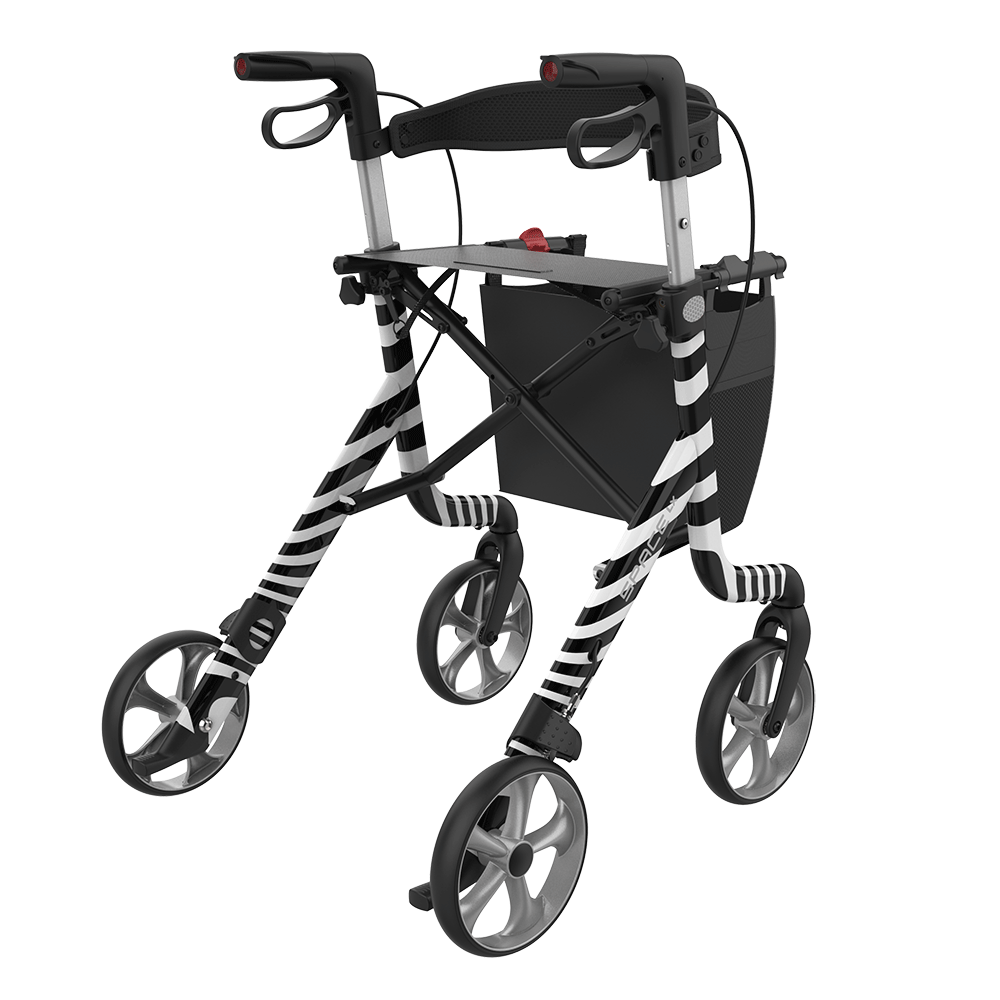 Rehasense Space LX Rollator ZEBRA Lightweight Folding Walker BRAND NEW