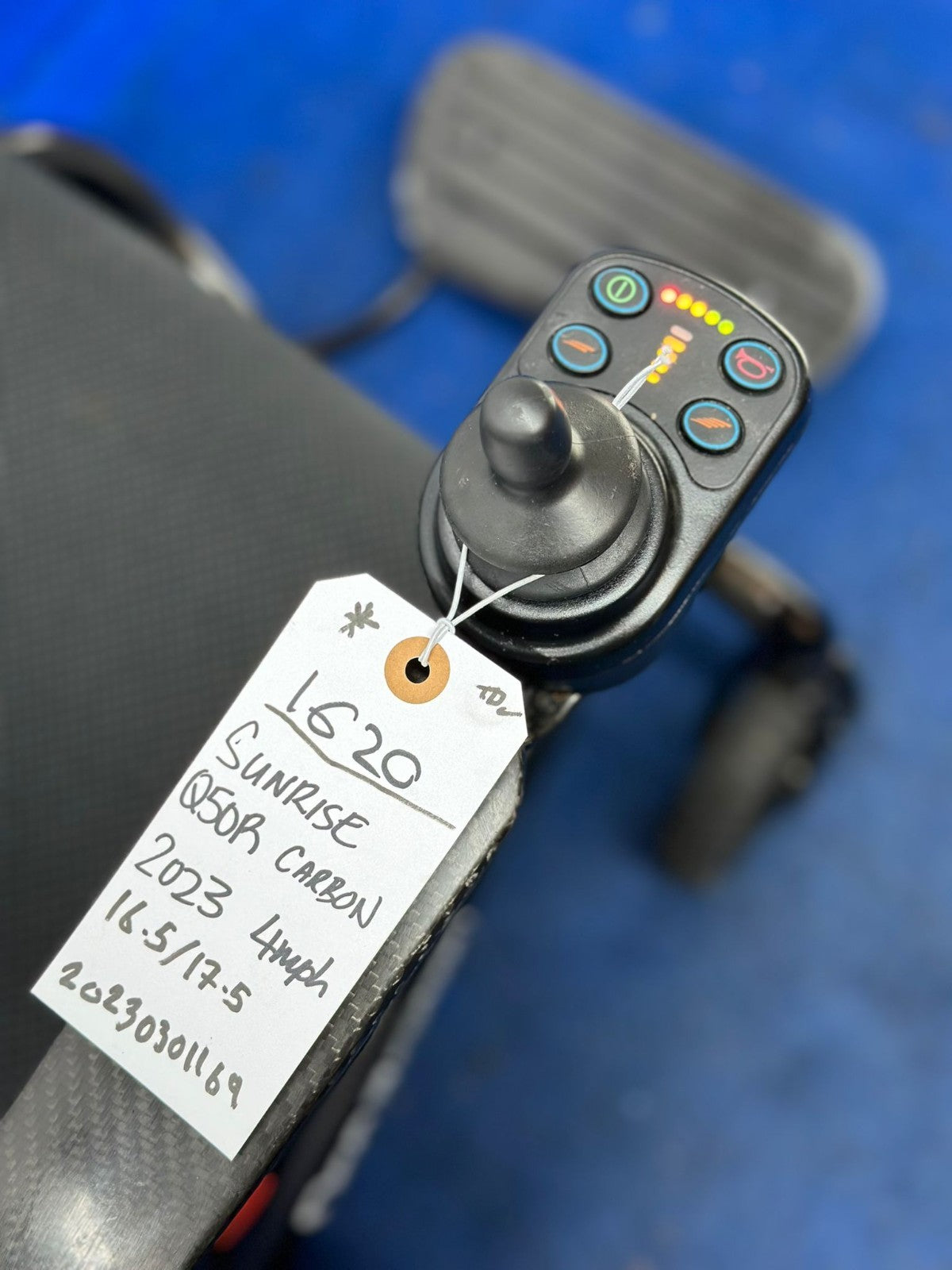 QUICKIE Q50R LIGHTWEIGHT CARBON FIBRE ELECTRIC POWERCHAIR FOLDING 4MPH 1620