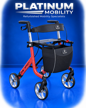 Rehasense Space LX Rollator Cloud Lightweight Folding Walker BRAND NEW
