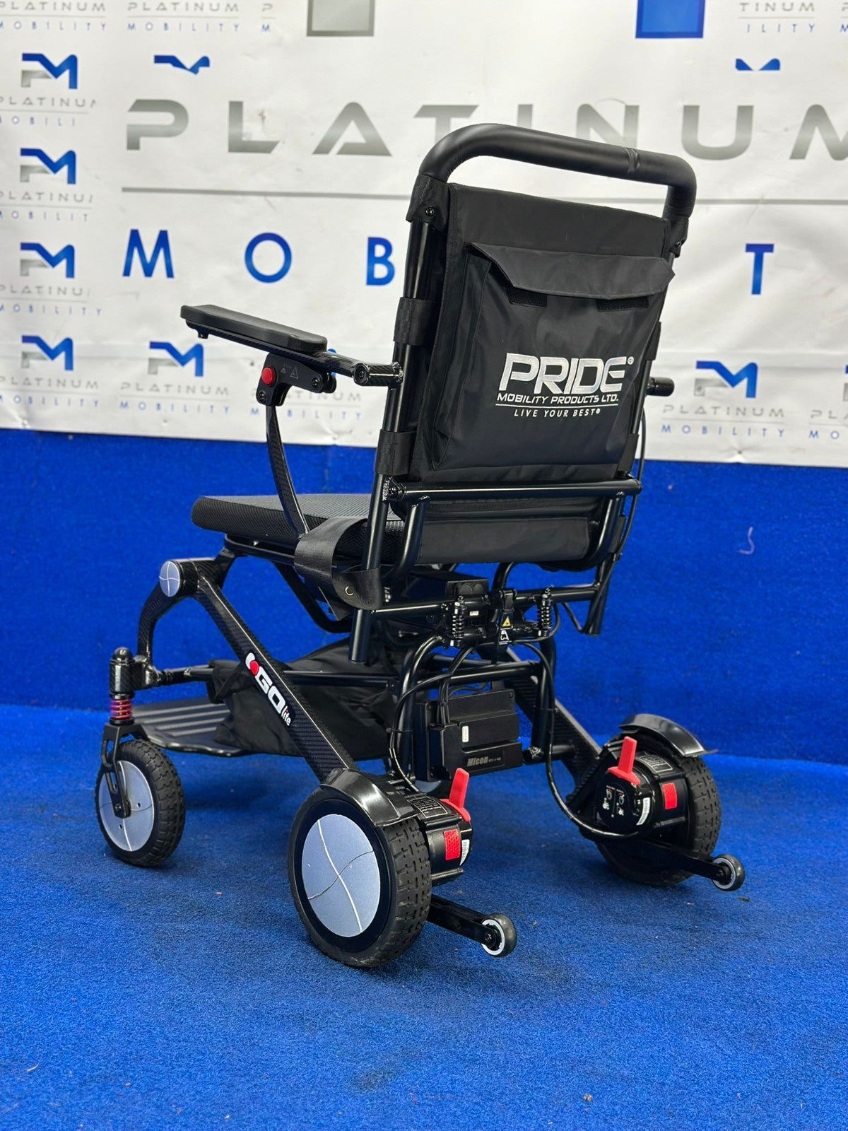 Pride I Go Lite Carbon Fibre Lightweight Portable Powerchair 18kg 4mph