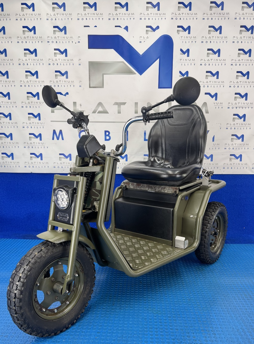 Beamer Tramper 3 Wheeler 8MPH Class 3, All Terrain Mobility Scooter 2484