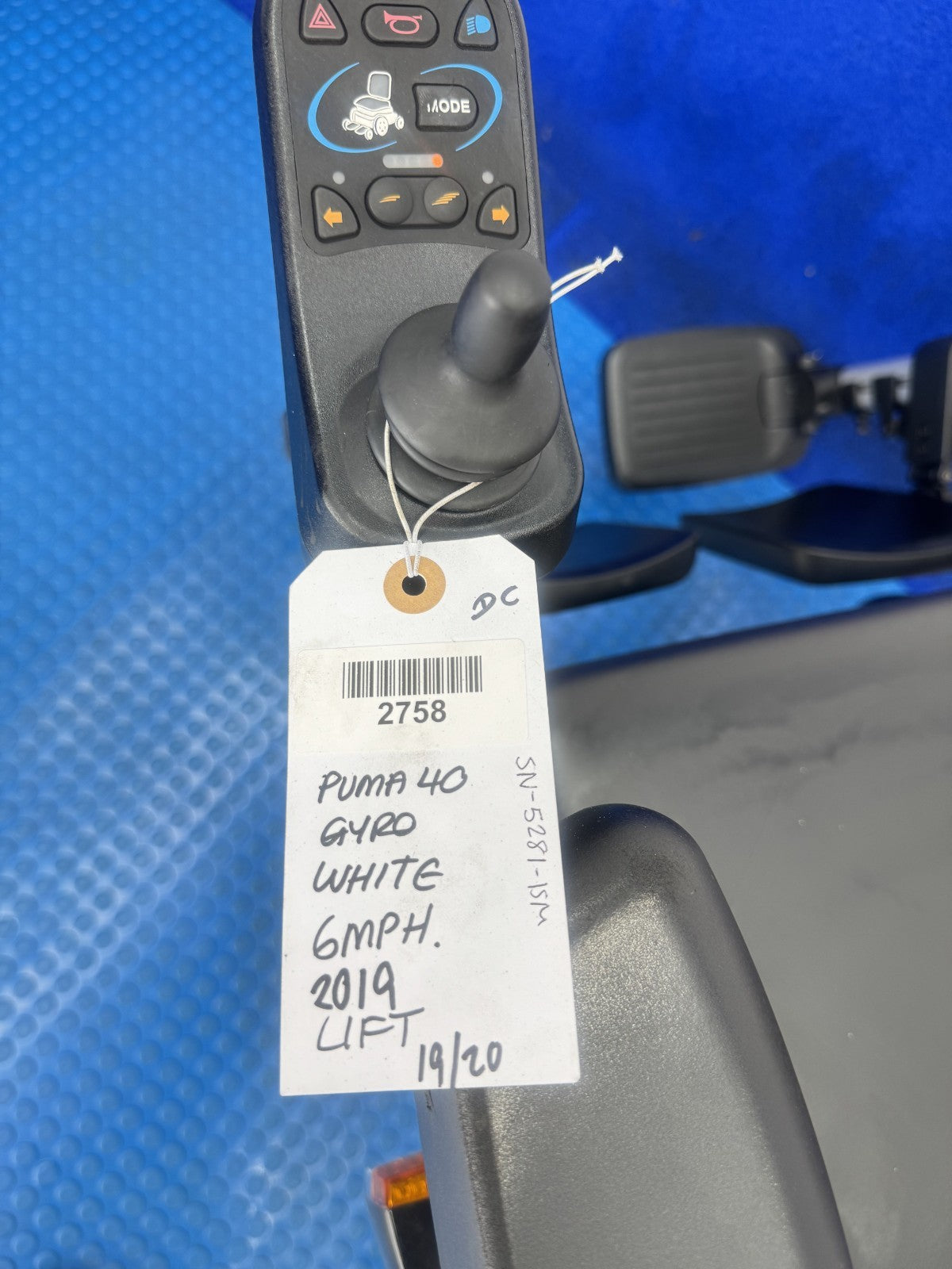 Sunrise Puma 40 Gyro 6mph Electric Wheelchair Mobility Scooter 2758