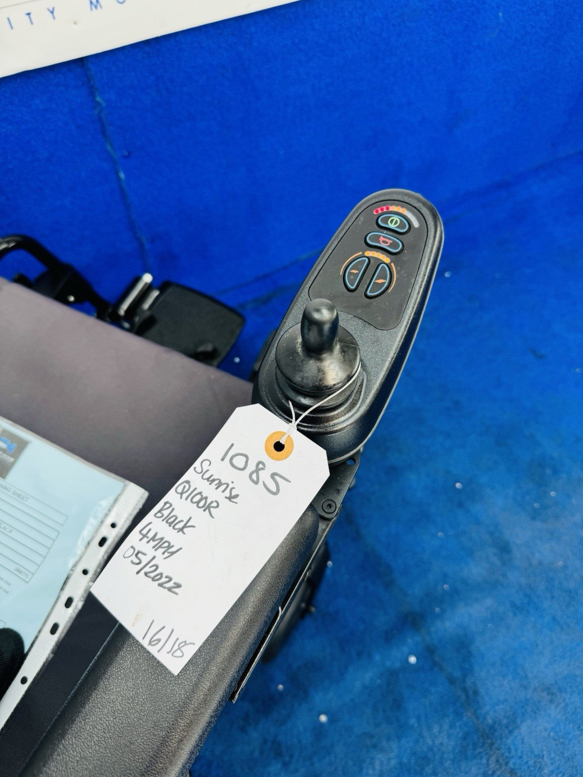 SUNRISE Quickie Q100R 4 MPH Mobility SMALL Electric Wheelchair Powerchair 1085