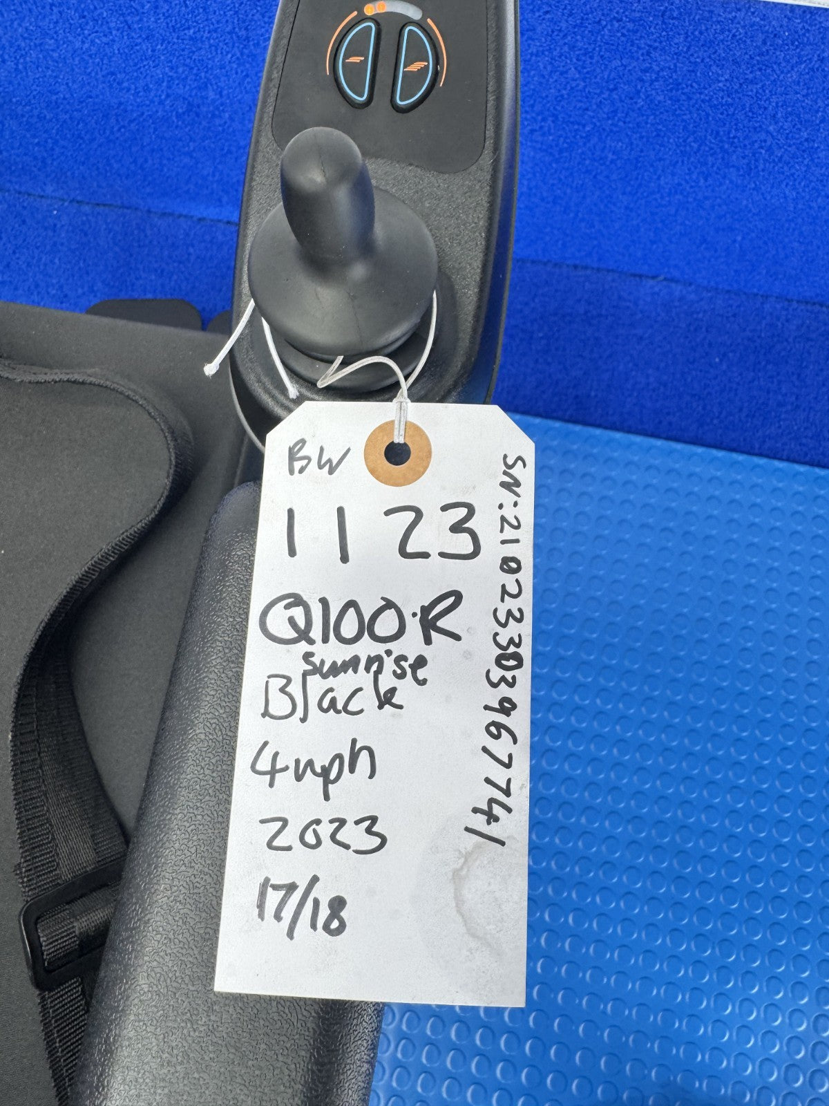 SUNRISE Quickie Q100R 4 MPH Compact Mobility Electric Wheelchair 1123