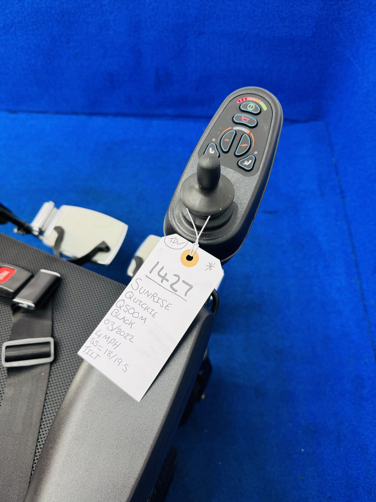 Quickie Q500 M Powerchair – 4mph Tilt Electric Wheelchair by Sunrise (1427)