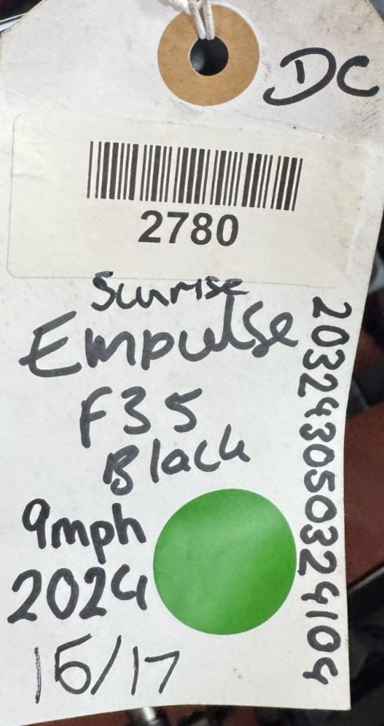 Sunrise Argon 2 Empulse F35 Solid Tyres 9 MPH No VAT 2780