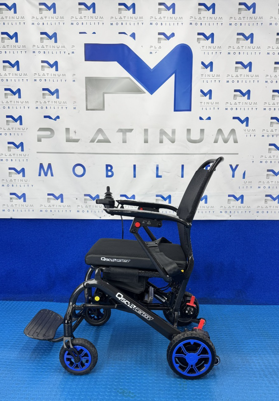 QUICKIE Q50 R LIGHTWEIGHT CARBON FIBRE POWERCHAIR SCOOTER FOLDING 4MPH 2797